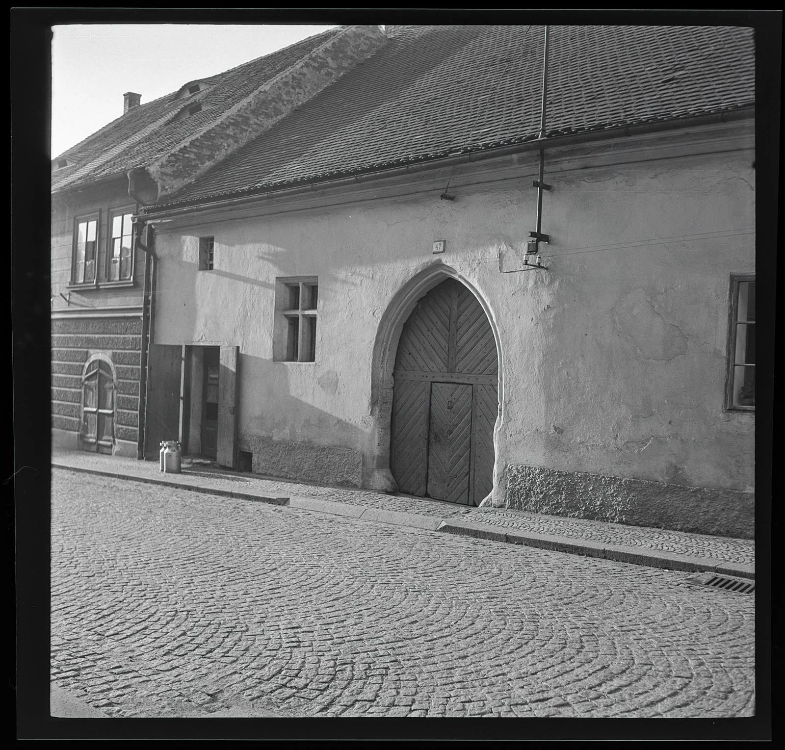 Obrázek Horažďovice - pohled na domy z ulice