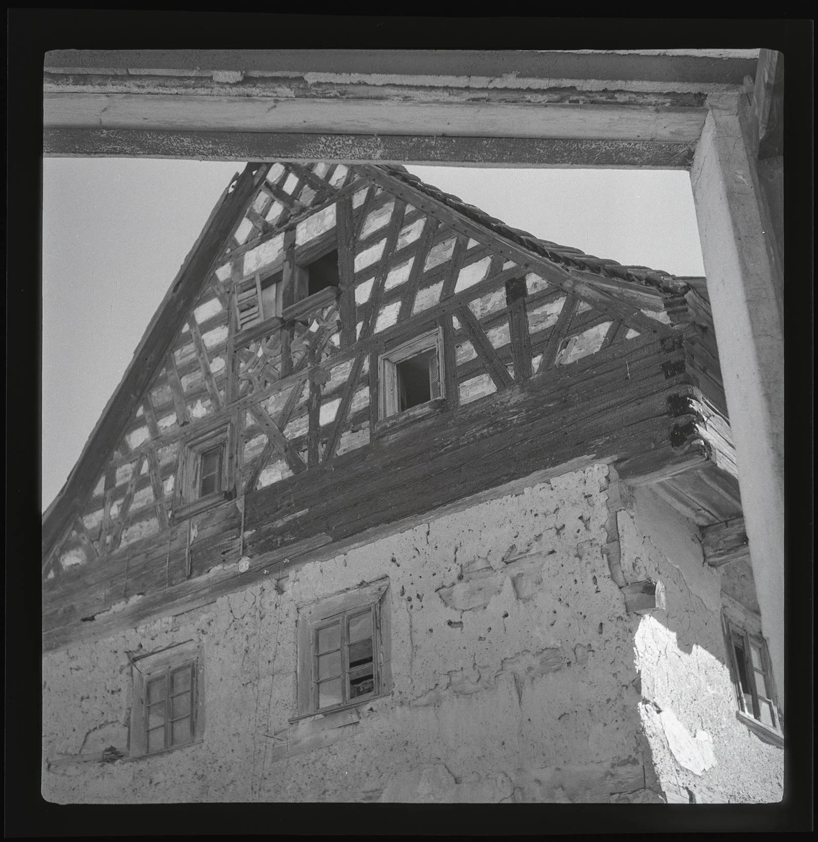Obrázek Dolní Lažany - detail hrázděného domu