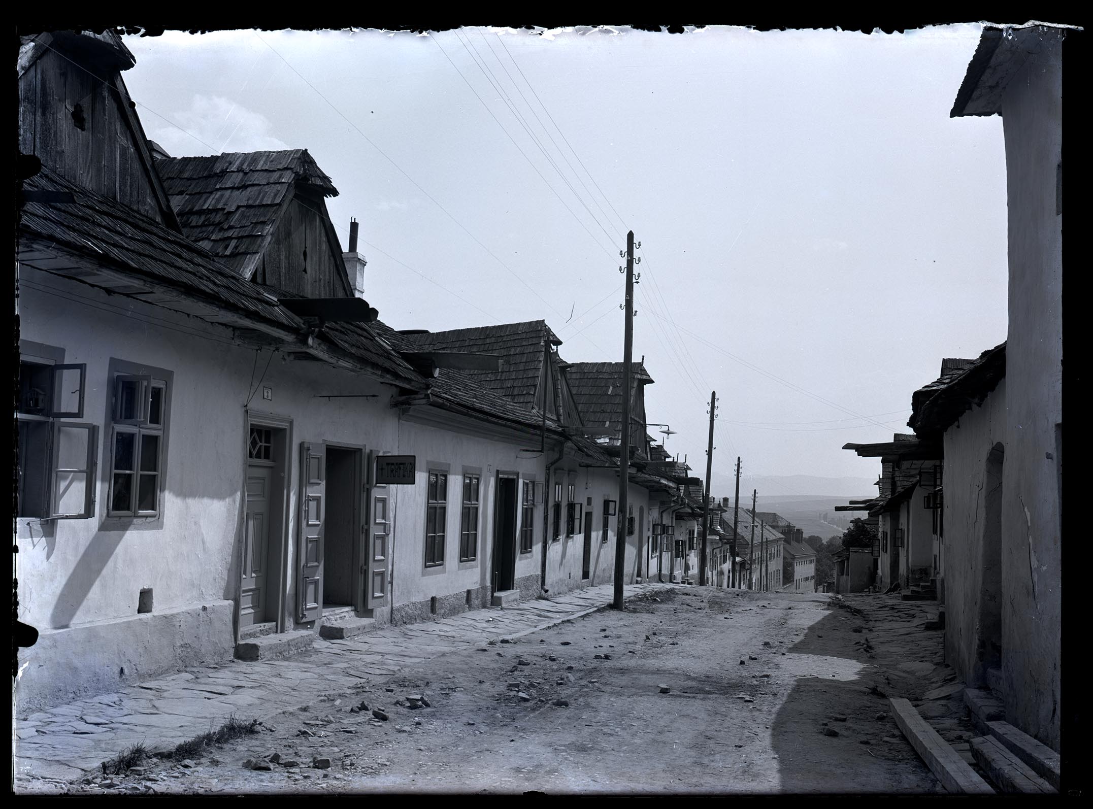 Náhledový obrázek Ulice v Levoči, MPR, domkářská stavení - 1