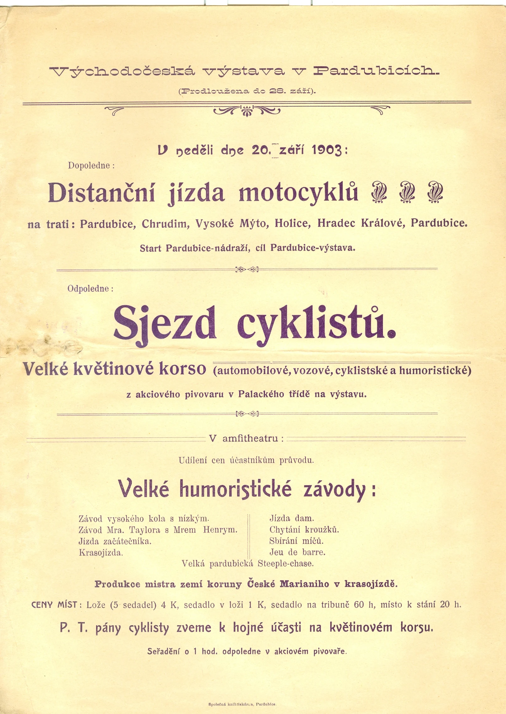 Náhledový obrázek předmětu Distanční jízda motocyklů - sjezd cyklistů