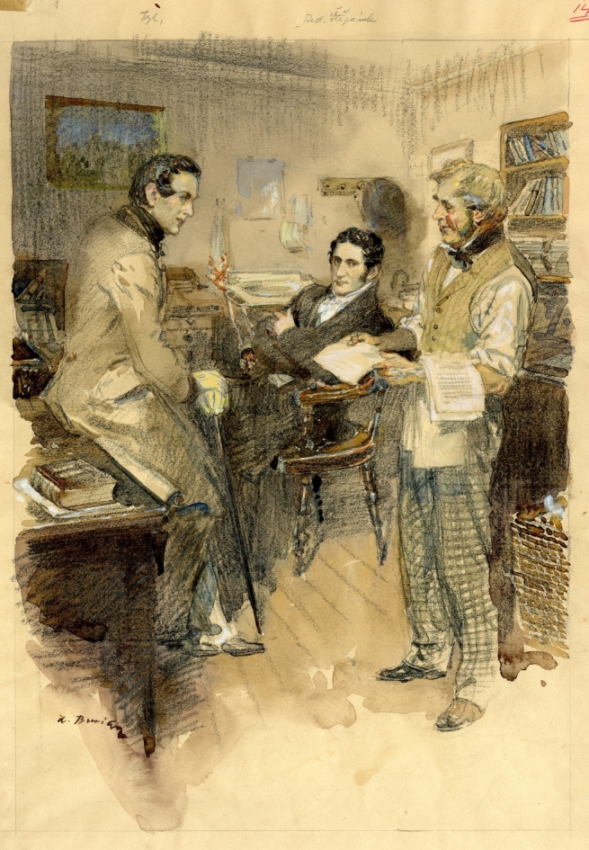 Náhledový obrázek Ilustrace - Purkyně ve Vratislavi - 1