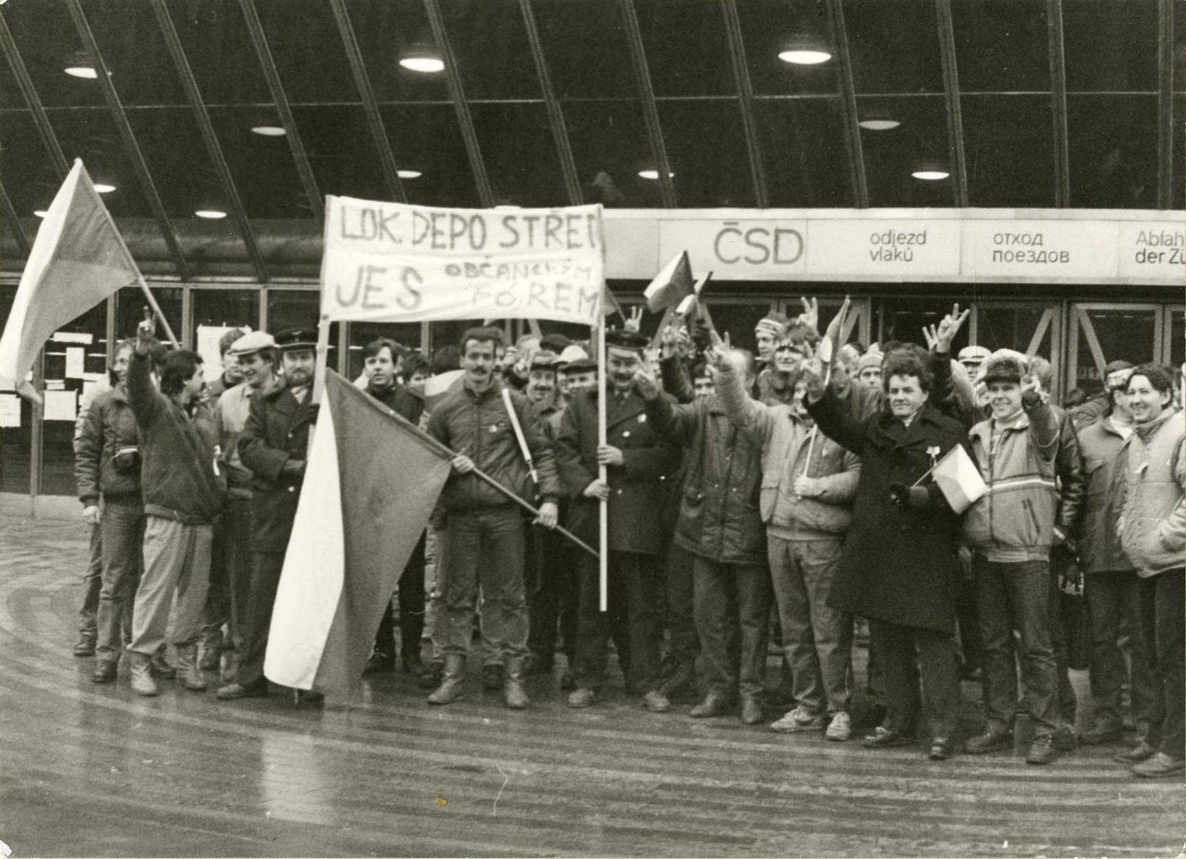 Náhledový obrázek Fotografie z demonstrace 1989 - 1
