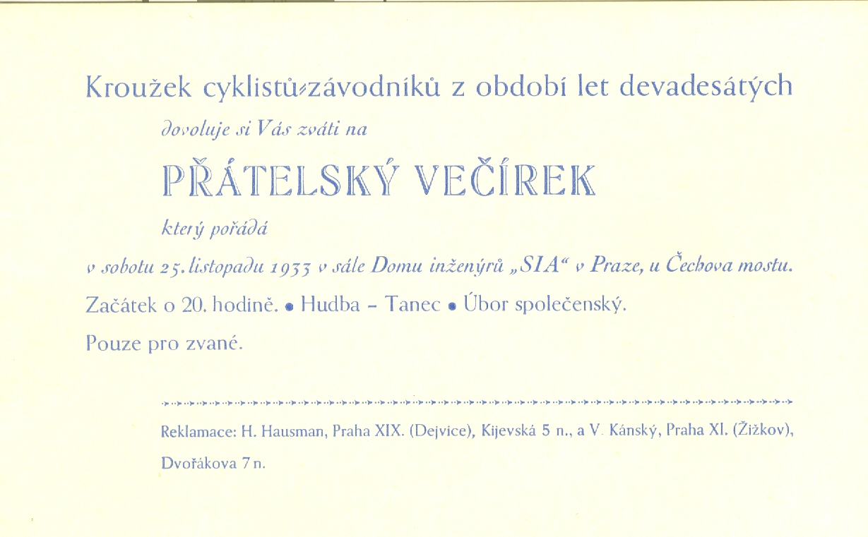 Náhledový obrázek Pozvánka na přátelský večírek - 1