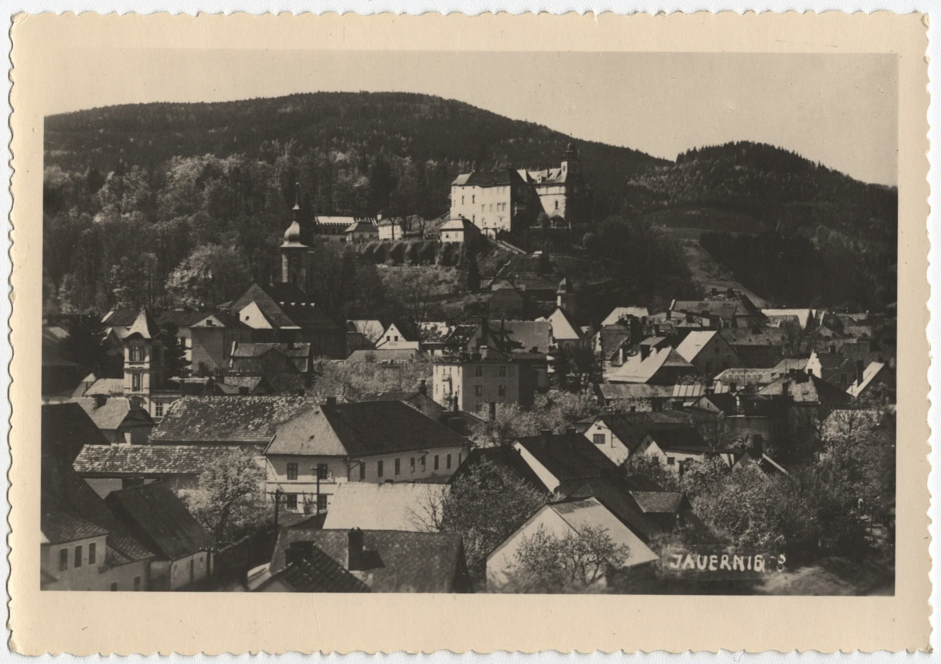 Náhledový obrázek předmětu Město Javorník na historické fotografii