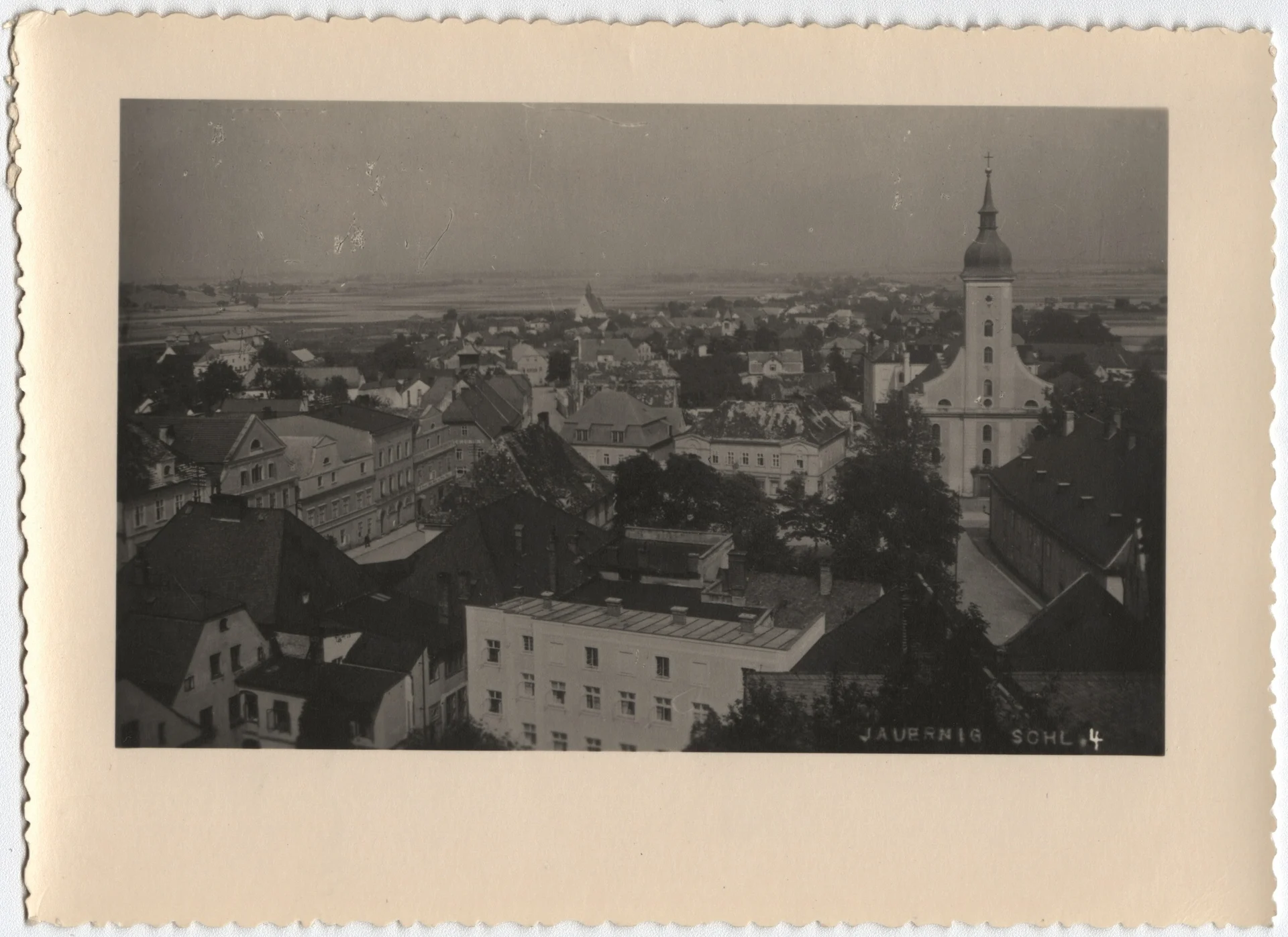 Náhledový obrázek předmětu Město Javorník na historické fotografii