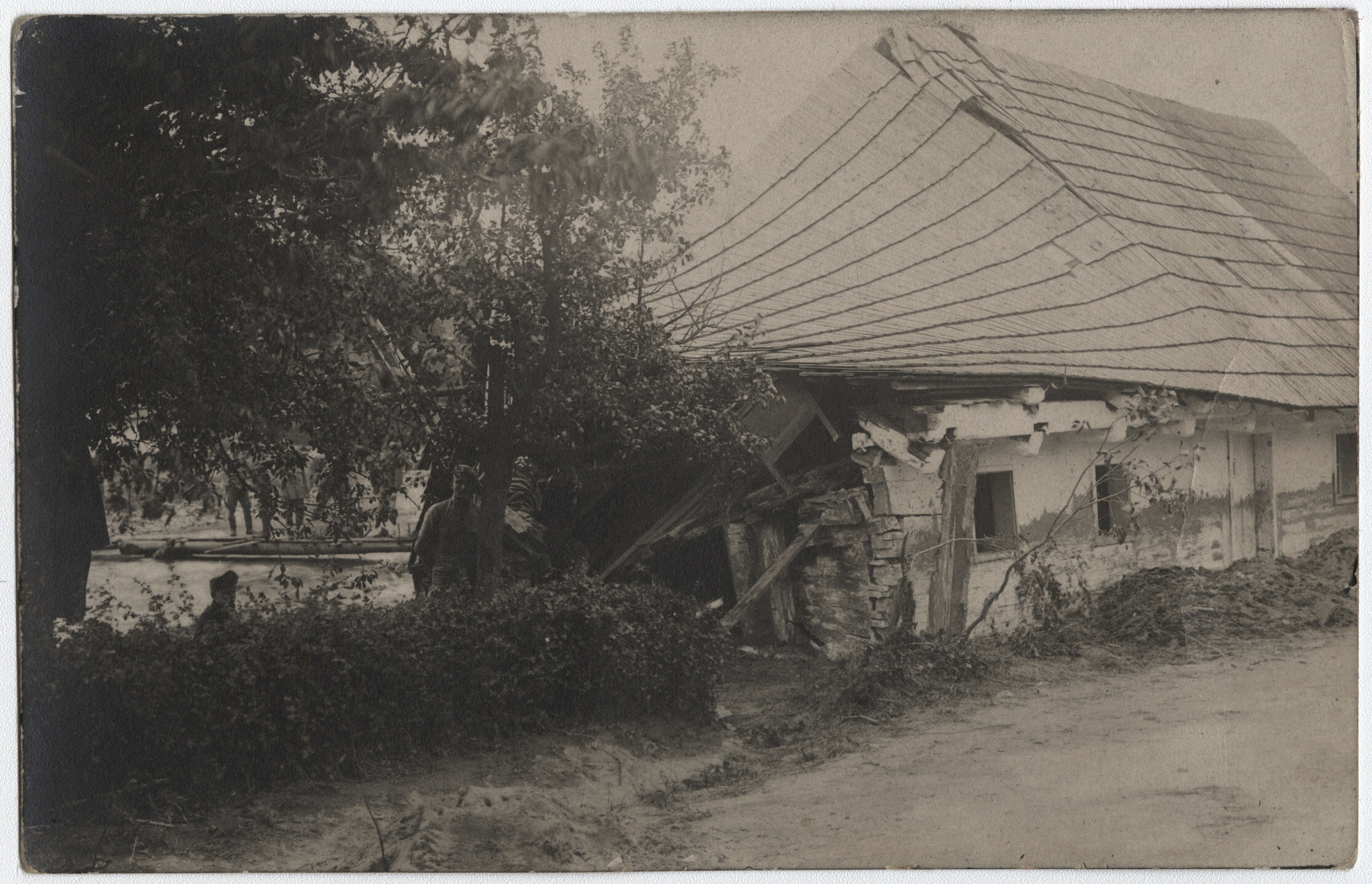 Náhledový obrázek Povodeň r. 1921: Domašov (čb. fotografie) - 1