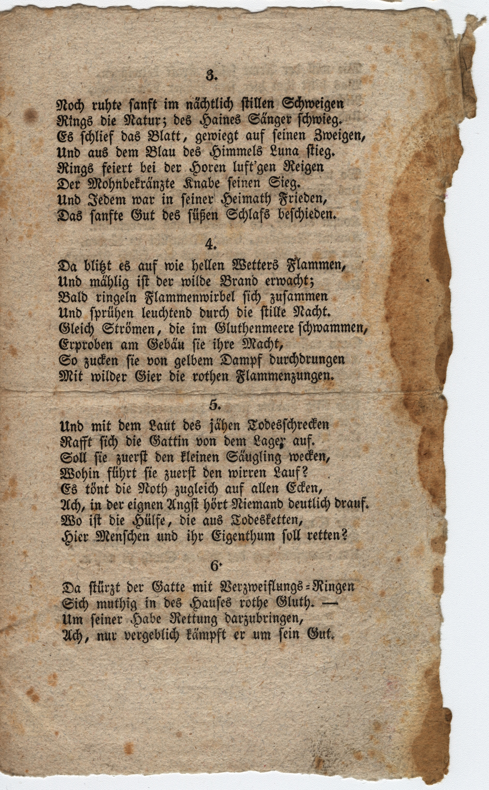 Náhledový obrázek Drobný tisk o požáru Glucholaz, 1834 - 3
