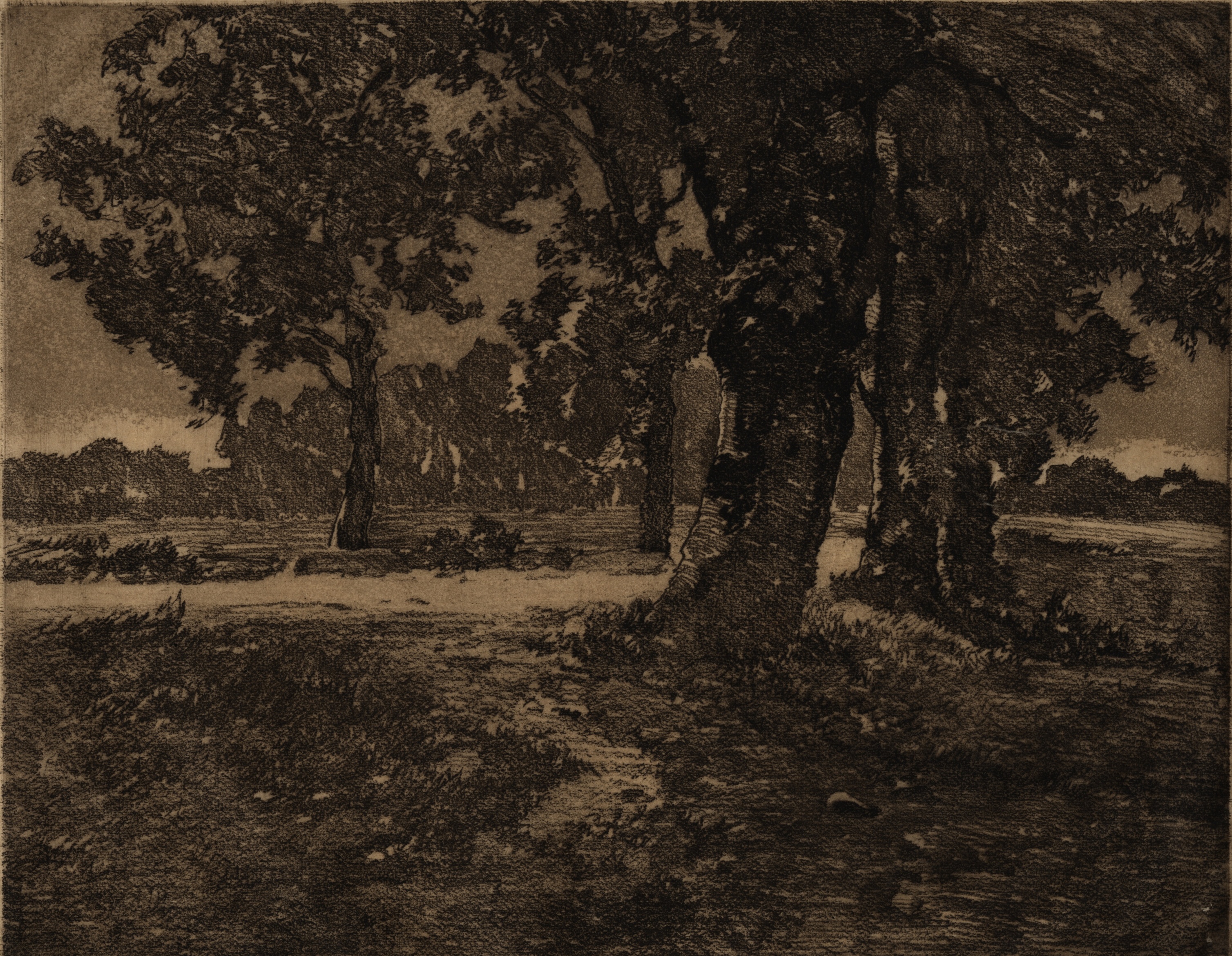Náhledový obrázek Willy Paupie: Landstrasse II (mědirytina) - 2