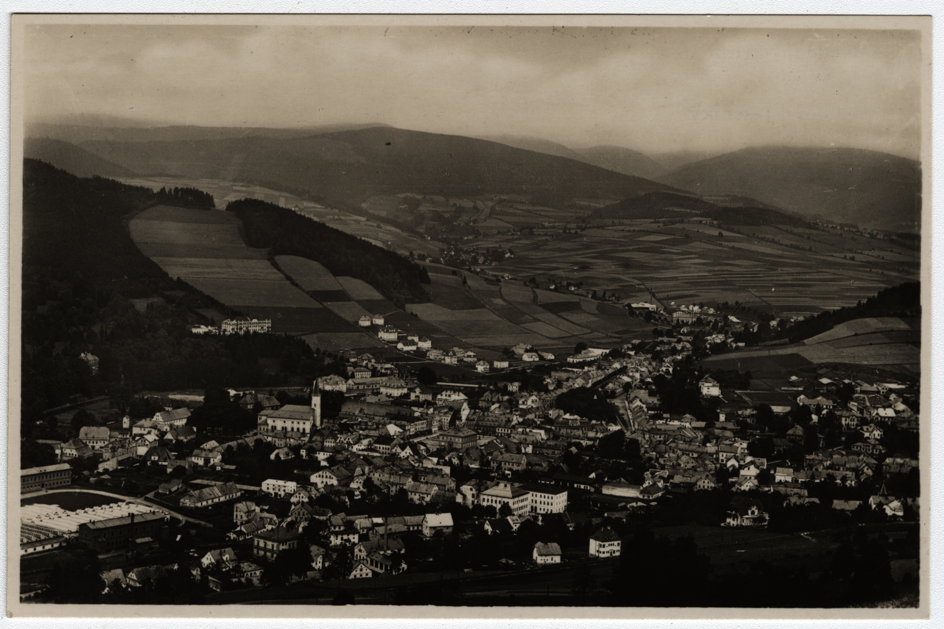 Náhledový obrázek Pohled na Jeseník (poštovní dopisnice) - 1