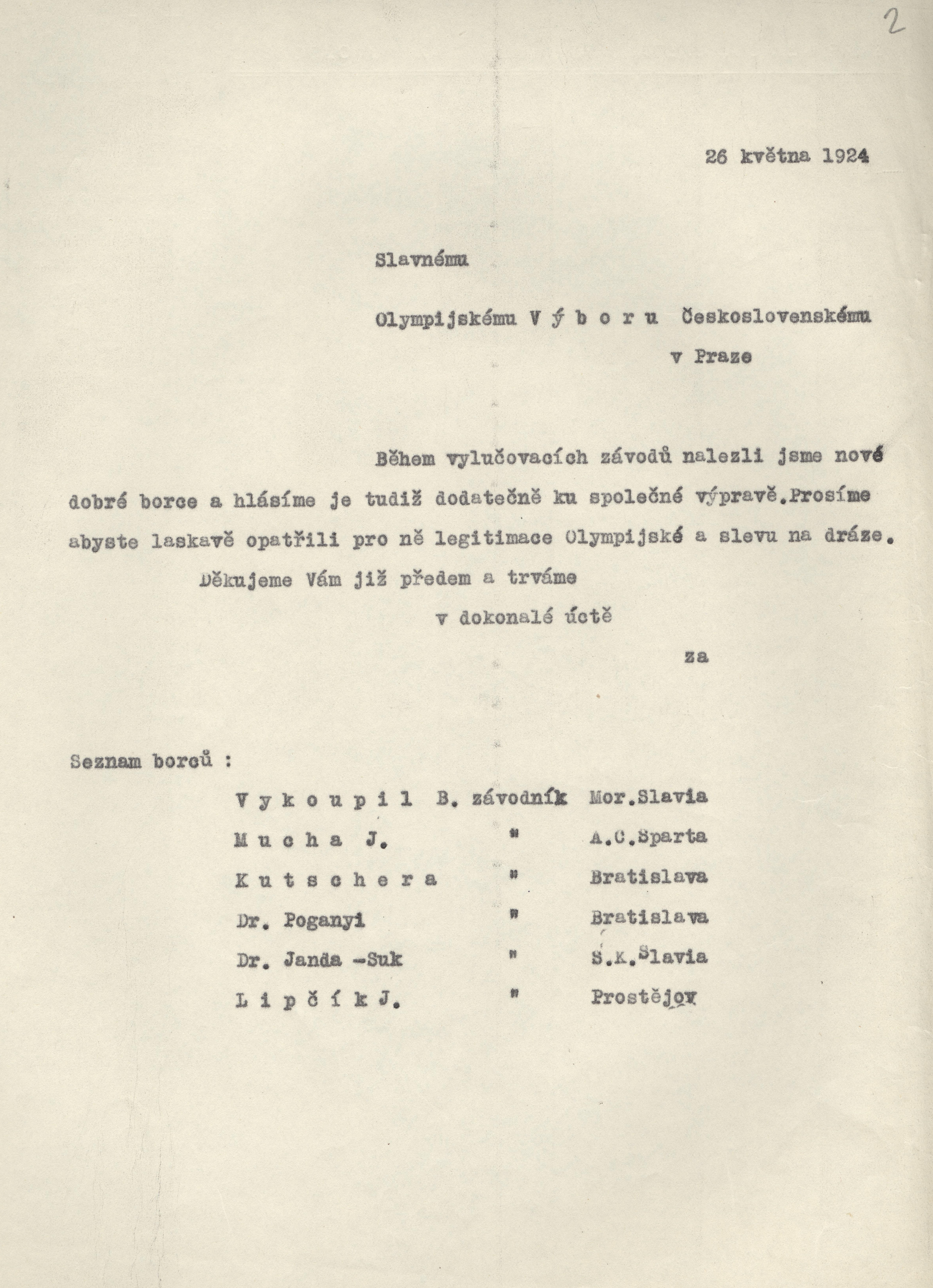 Náhledový obrázek Seznamy officielních osob a závodníků ČsAAU pro hry v Paříži - 4