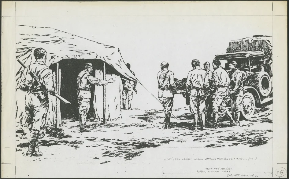 Náhledový obrázek předmětu Ilustrace - Biggles jde do války