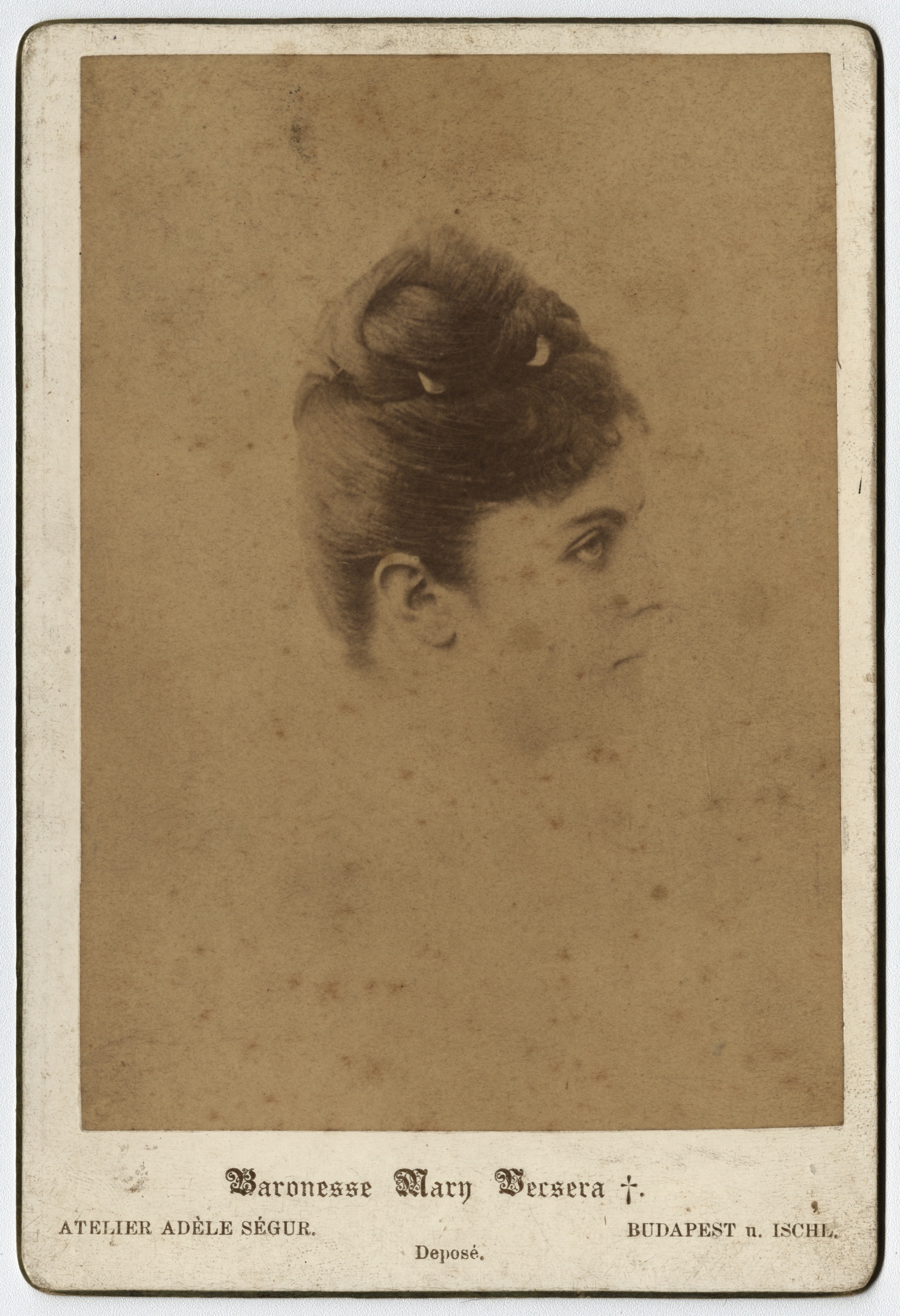 Náhledový obrázek Baronesa Mary Vecsera (čb. fotografie) - 1