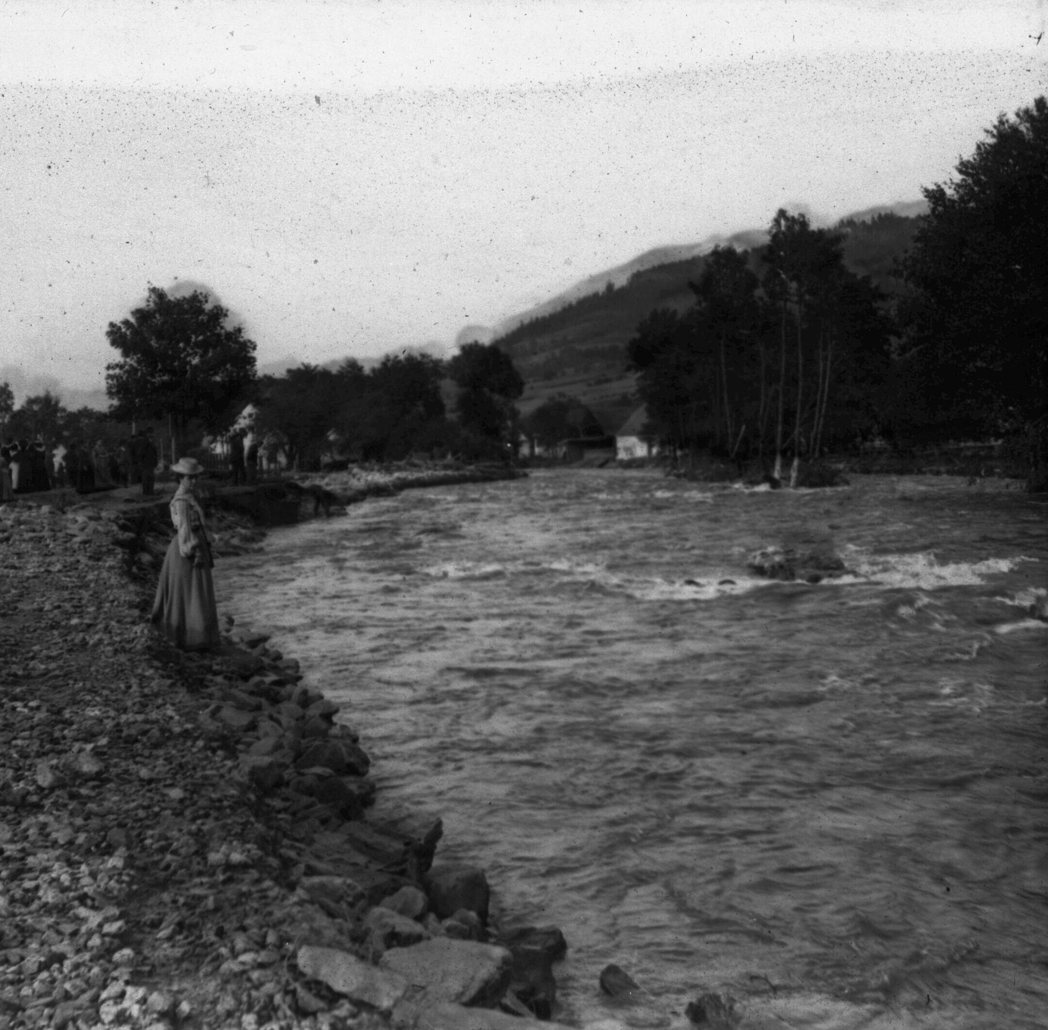 Náhledový obrázek Povodeň r. 1903: Česká Ves (skleněný stereodiapozitiv) - 3