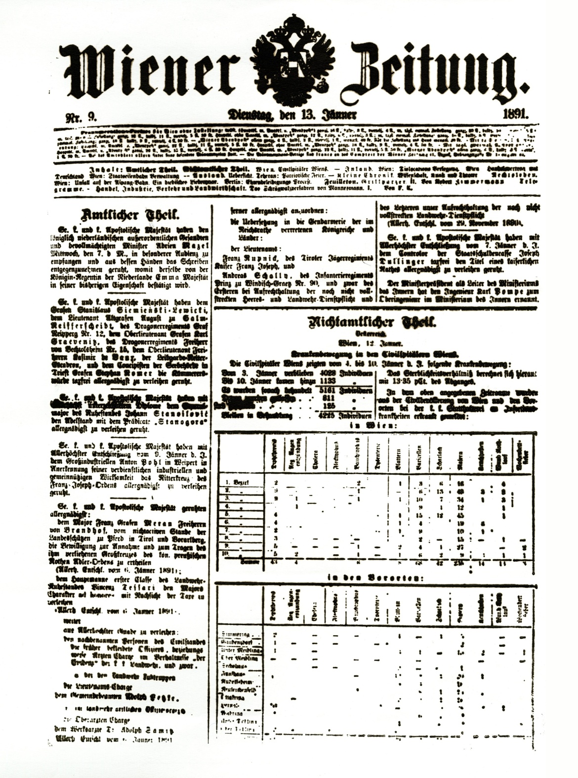Náhledový obrázek Matrice pro tisk Wiener Zeitung - 2
