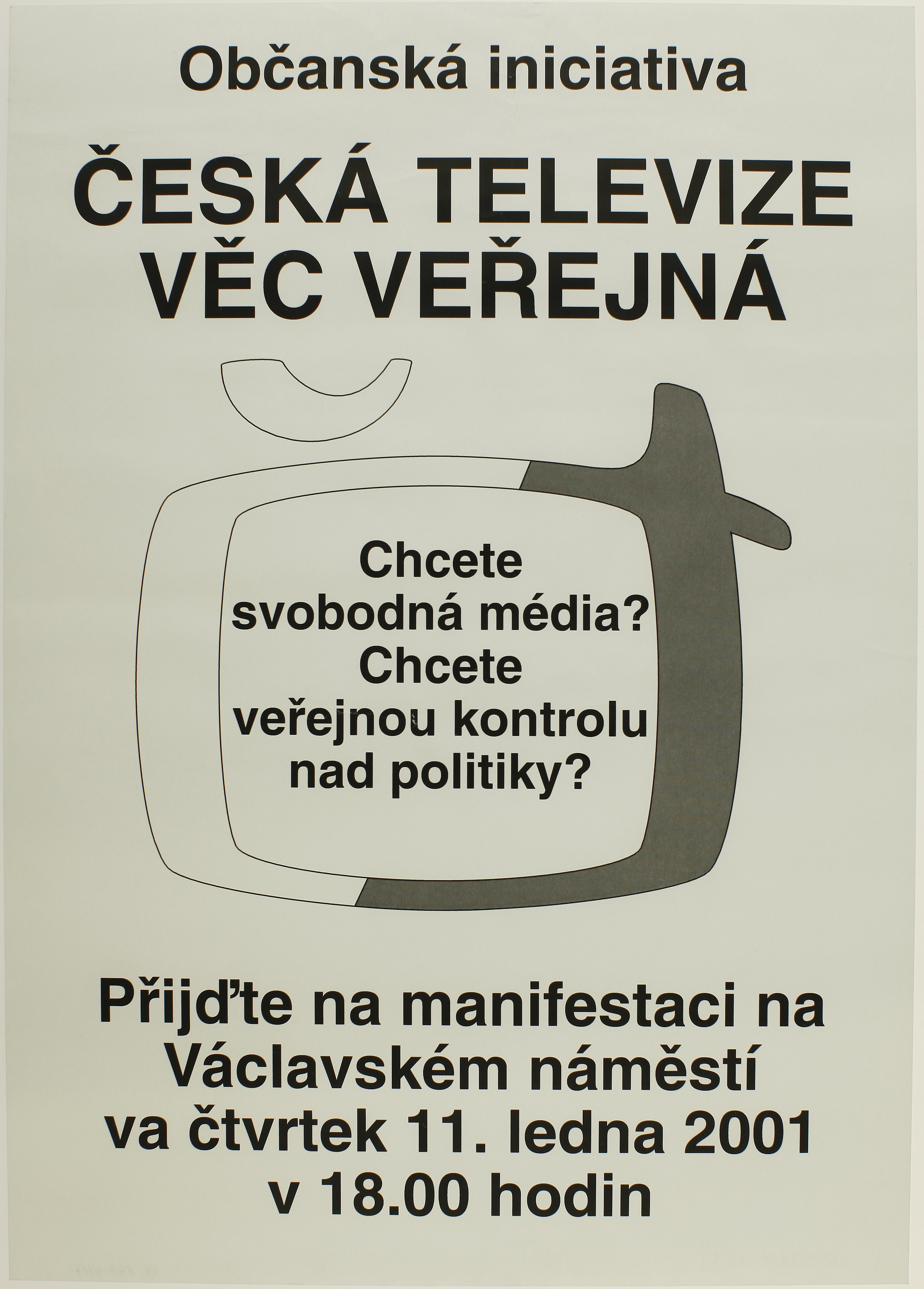 Náhledový obrázek Plakát iniciativy Čt Věc veřejná - 1