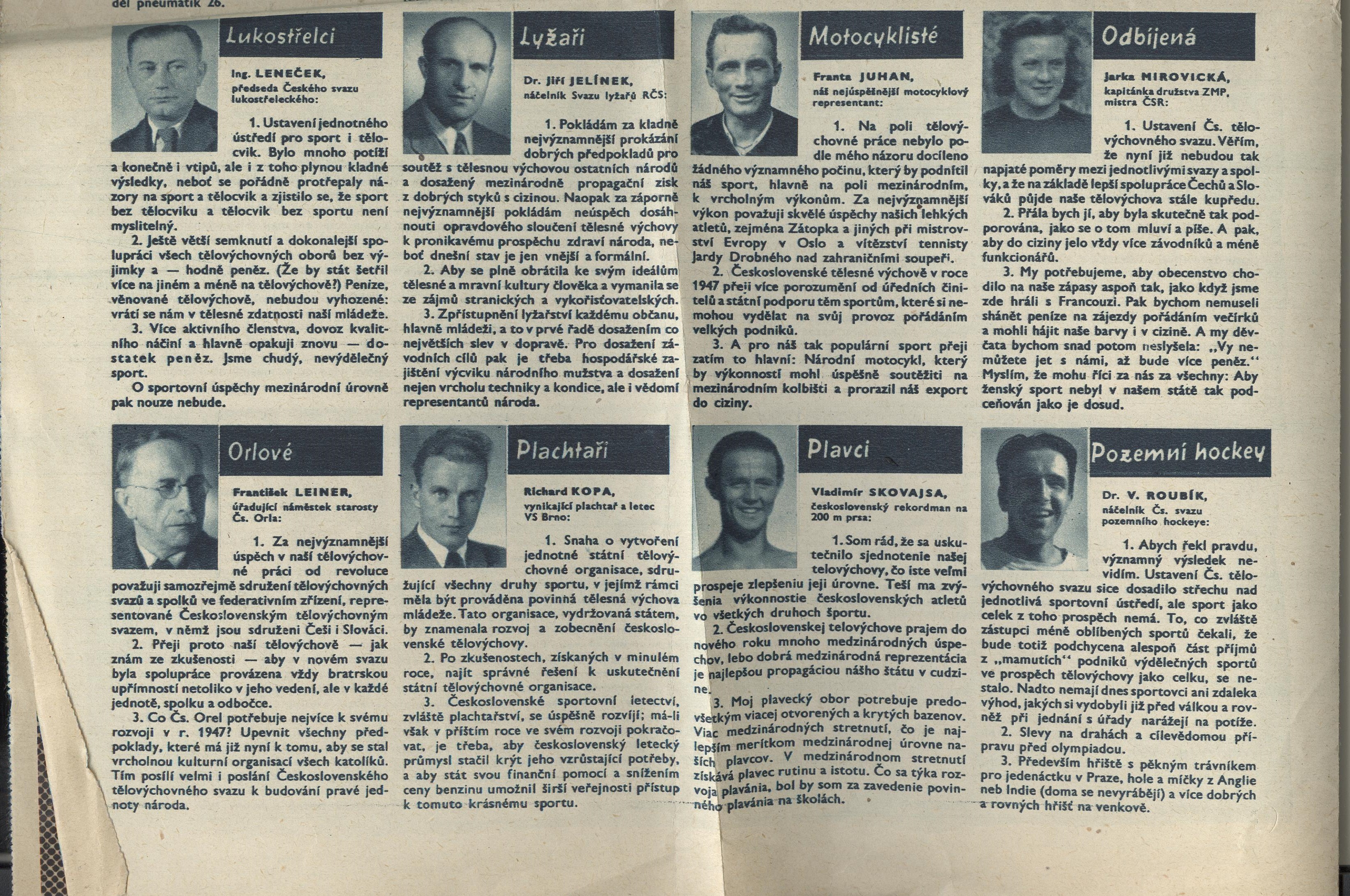 Náhledový obrázek Co přát tělesné výchově do roku 1947 - 1