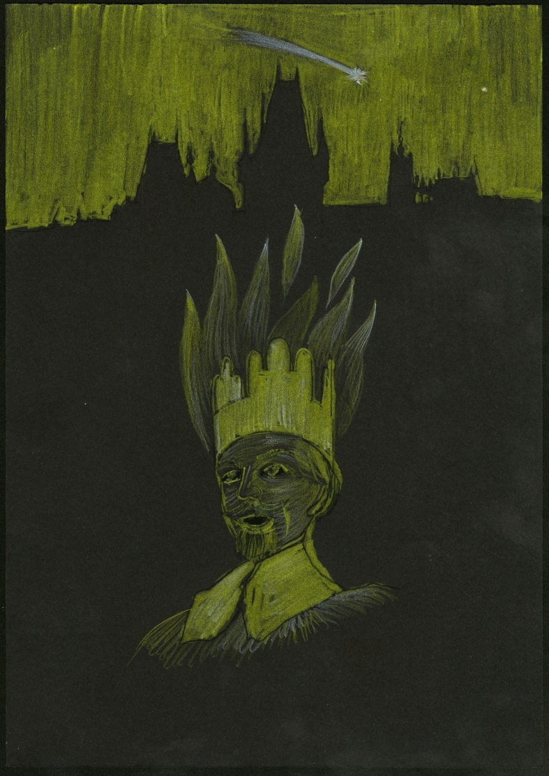 Náhledový obrázek Ilustrace pro přebal - Železná koruna - 1