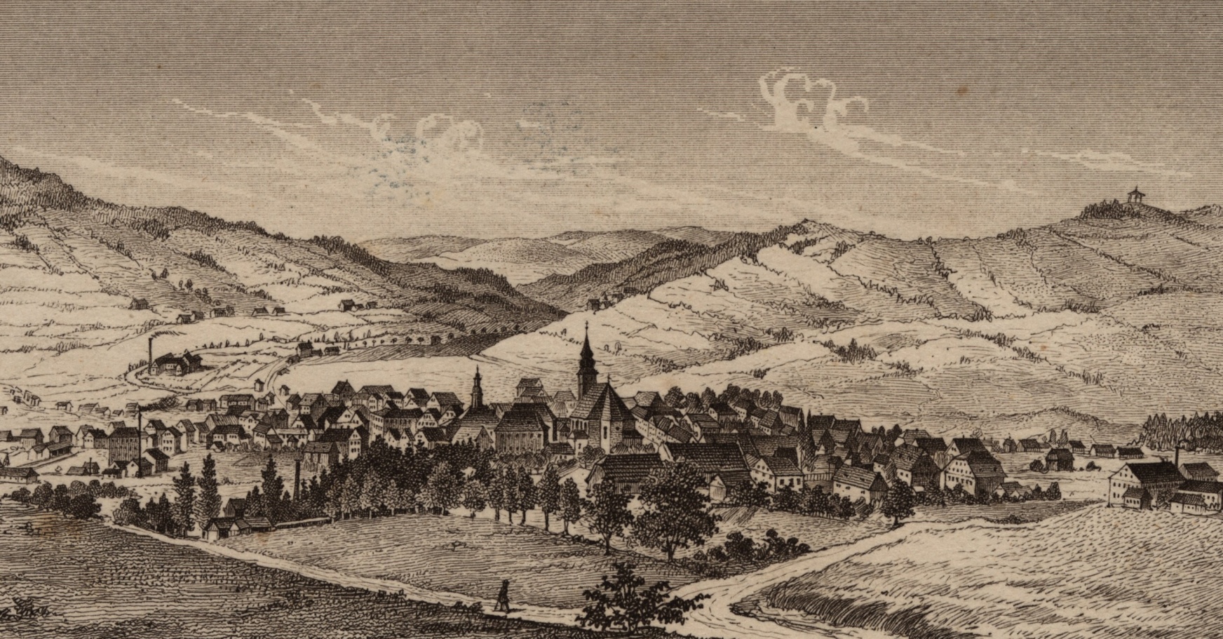 Náhledový obrázek Jeseník (litografie) - 2