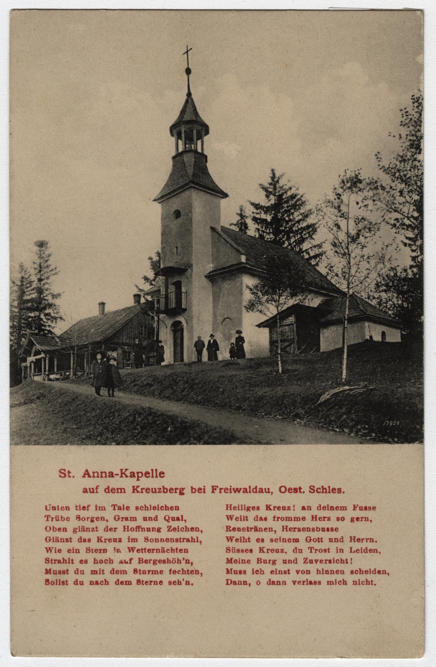 Náhledový obrázek Kaple sv. Anny nad Jeseníkem (poštovní dopisnice) - 1