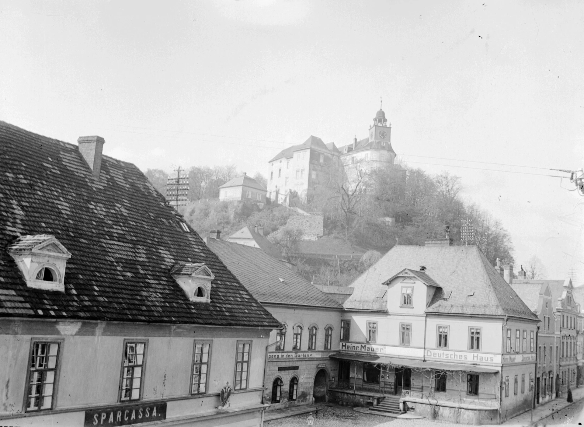 Náhledový obrázek předmětu Město Javorník (skleněný negativ)