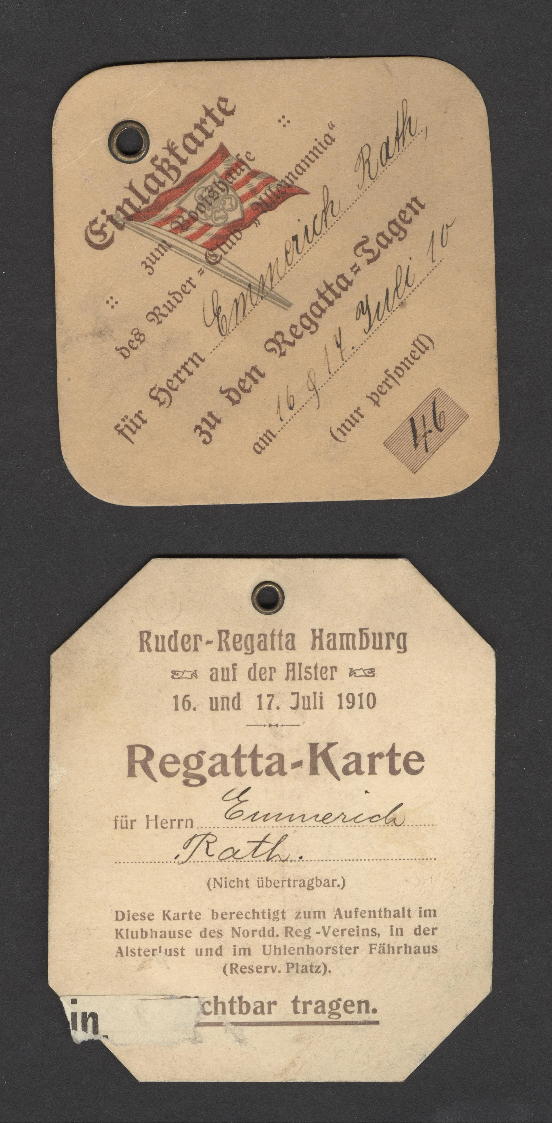 Náhledový obrázek předmětu Ruder Regatta Hamburg. Vstupenky