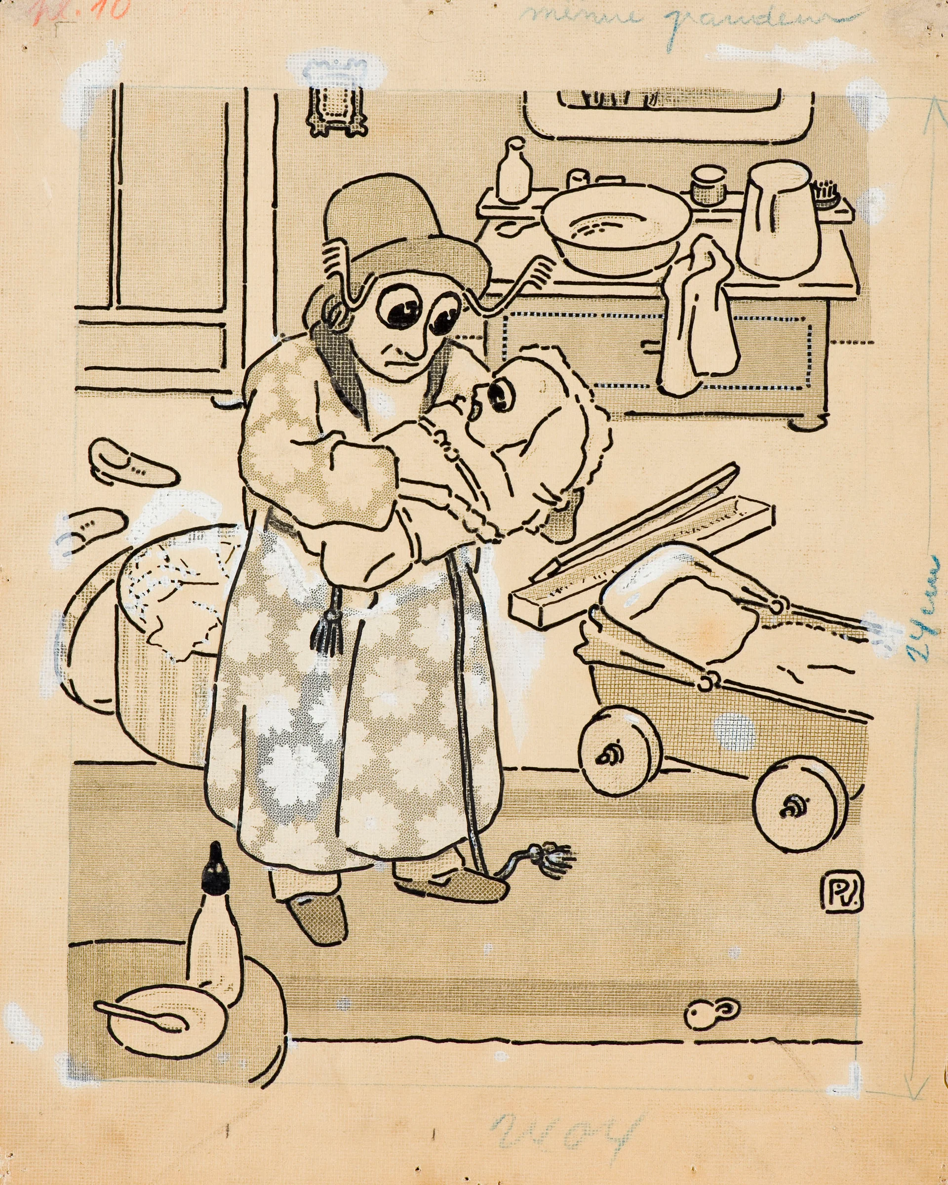 Náhledový obrázek předmětu Návrh str.1686 - L´Assiette au Beurre. No100/Mars