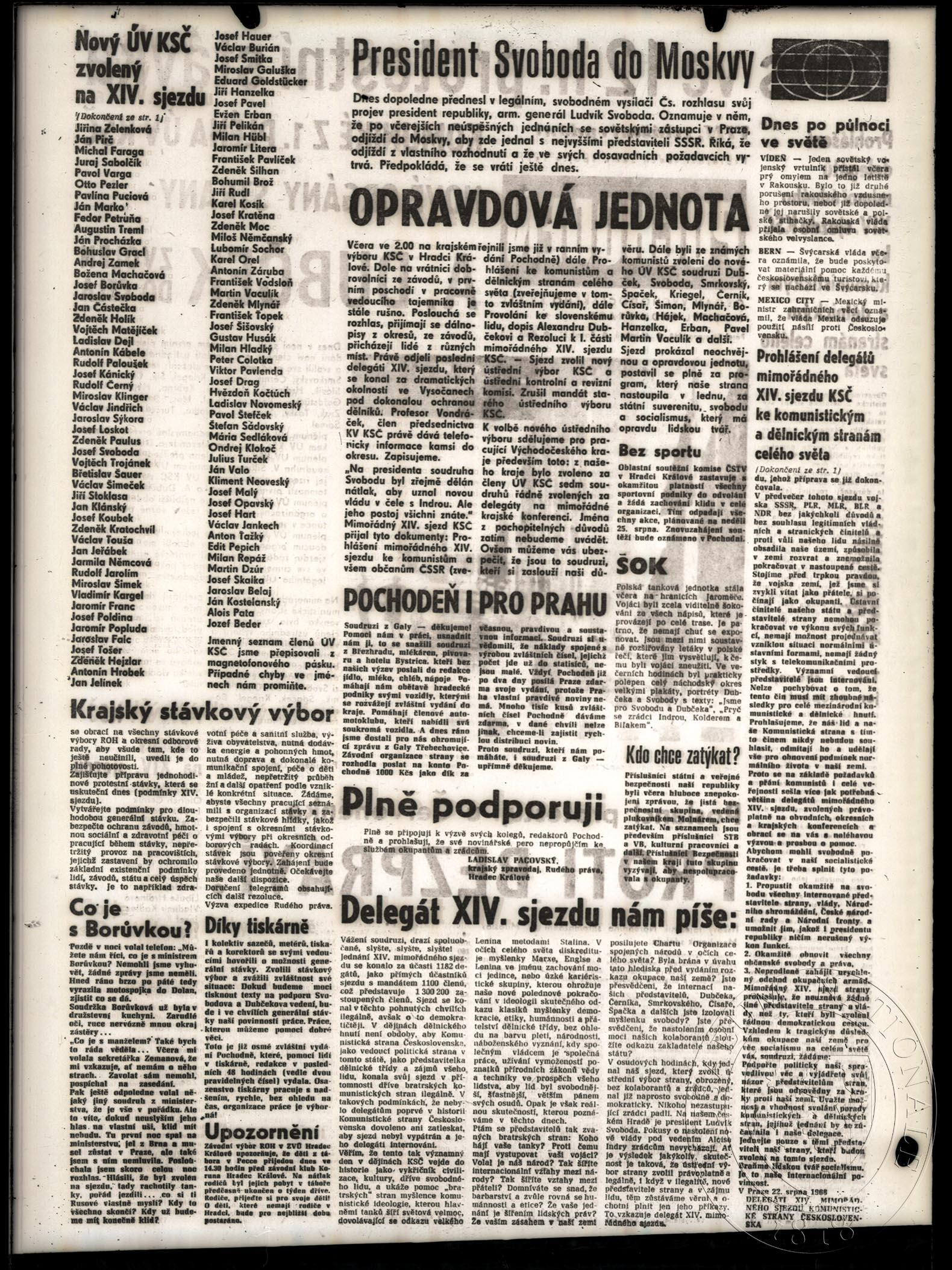 Náhledový obrázek předmětu Článek Opravdová jednota.