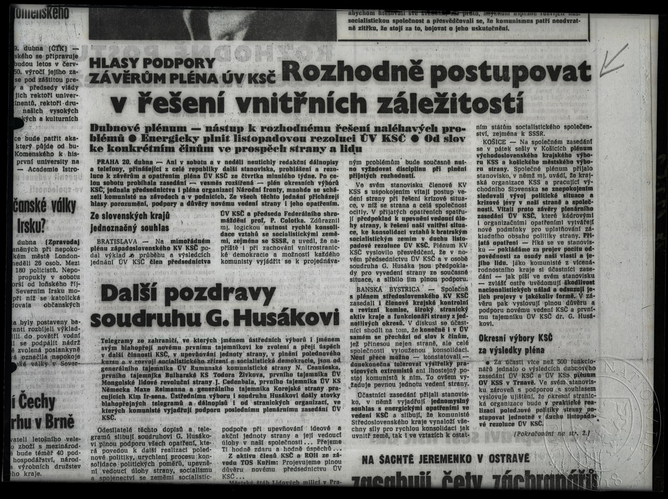 Náhledový obrázek Článek Rozhodně postupovat v řešení vnitřních záležitostí. - 1