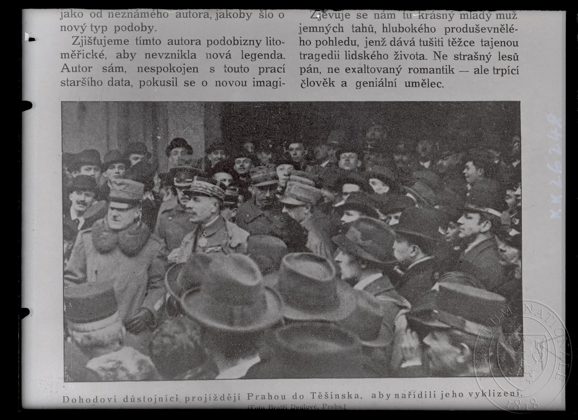 Obrázek Fotografie, President Masaryk mezi svými hochy na Rusi