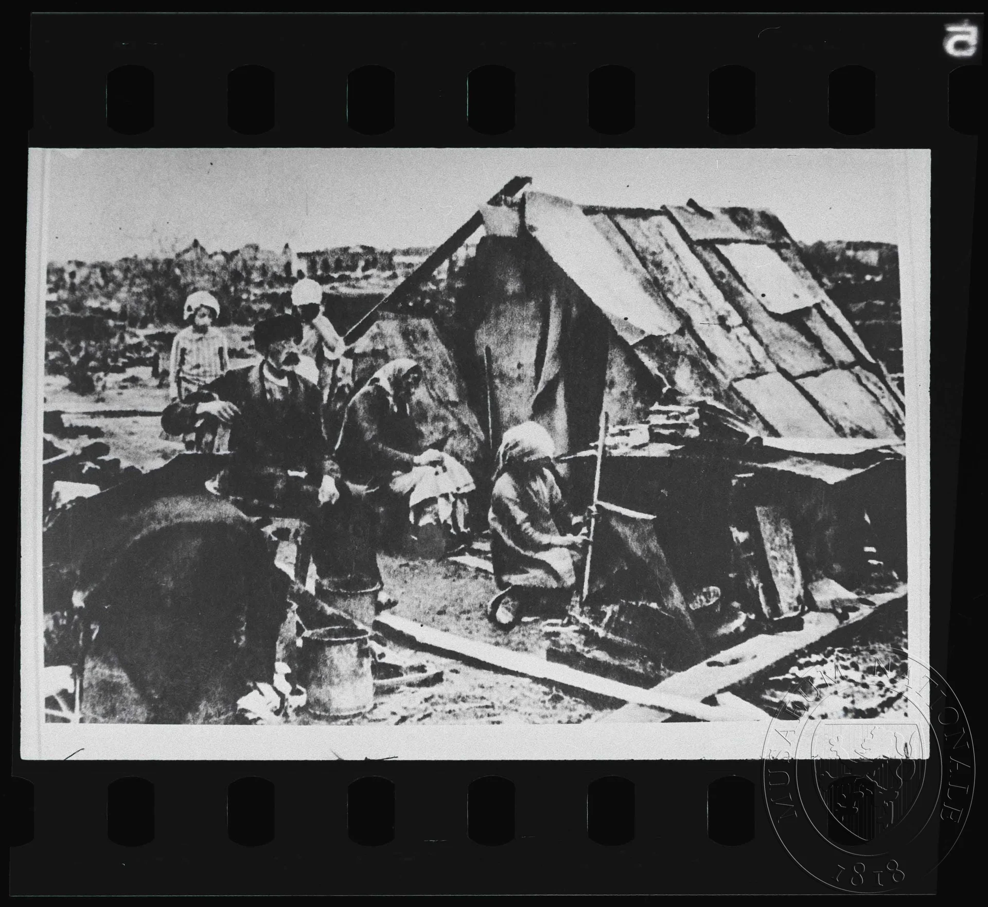Obrázek Fotografie, uprchlíci v táboře