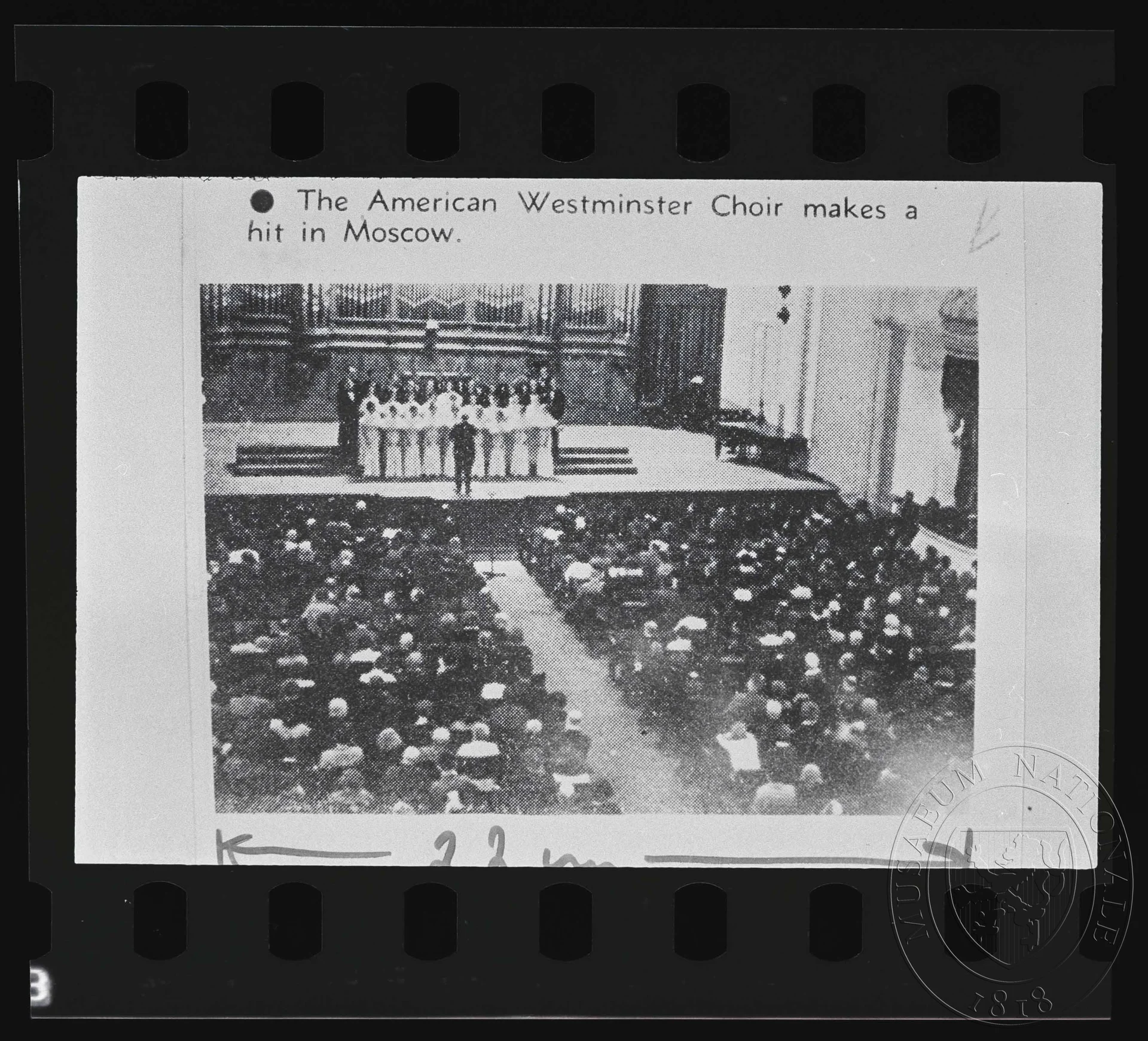 Obrázek Fotografie, americký Westminsterský sbor dělá úspěch v Moskvě