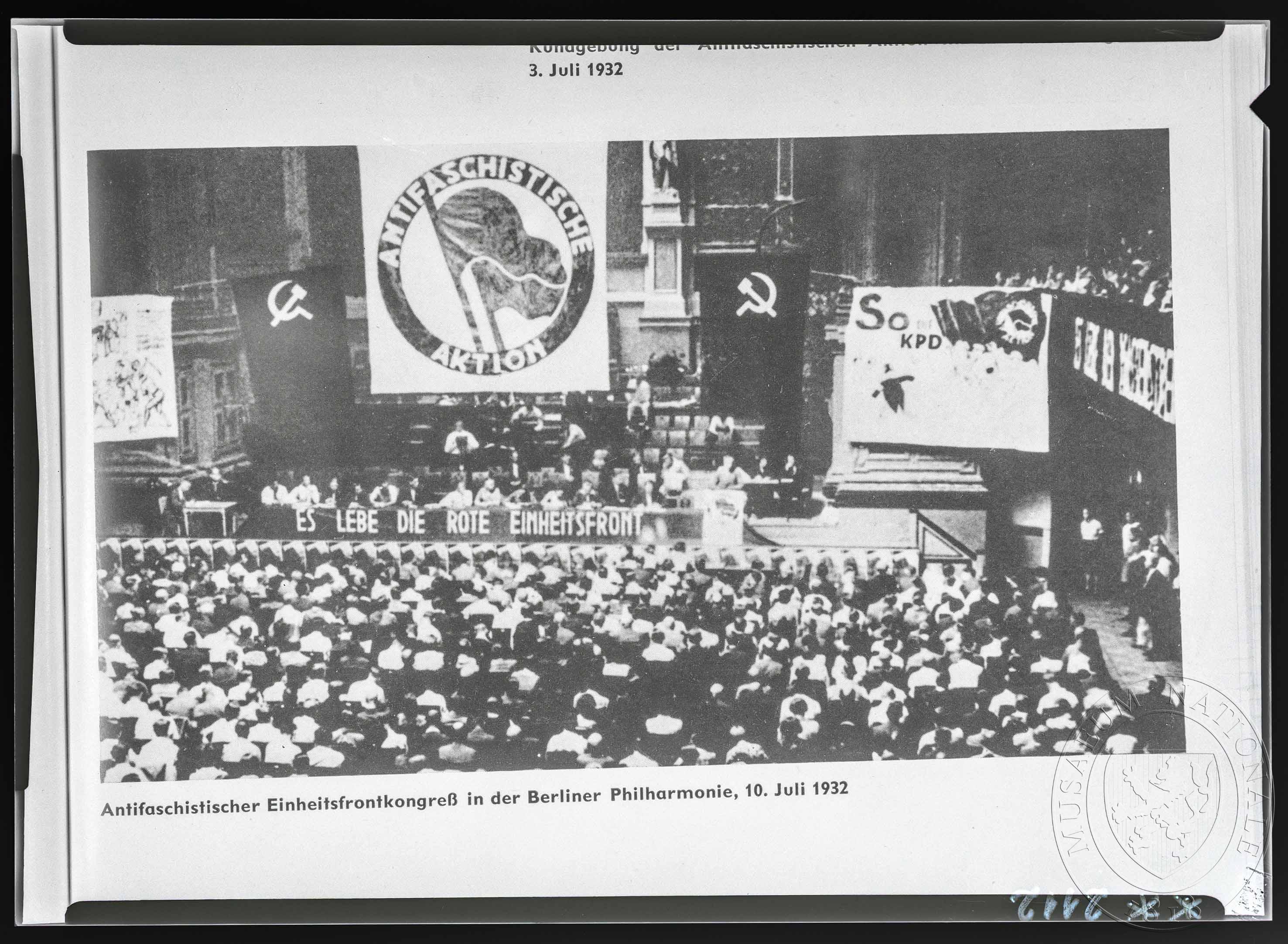 Náhledový obrázek Fotografie, Konference protifašistické jednoty - 1