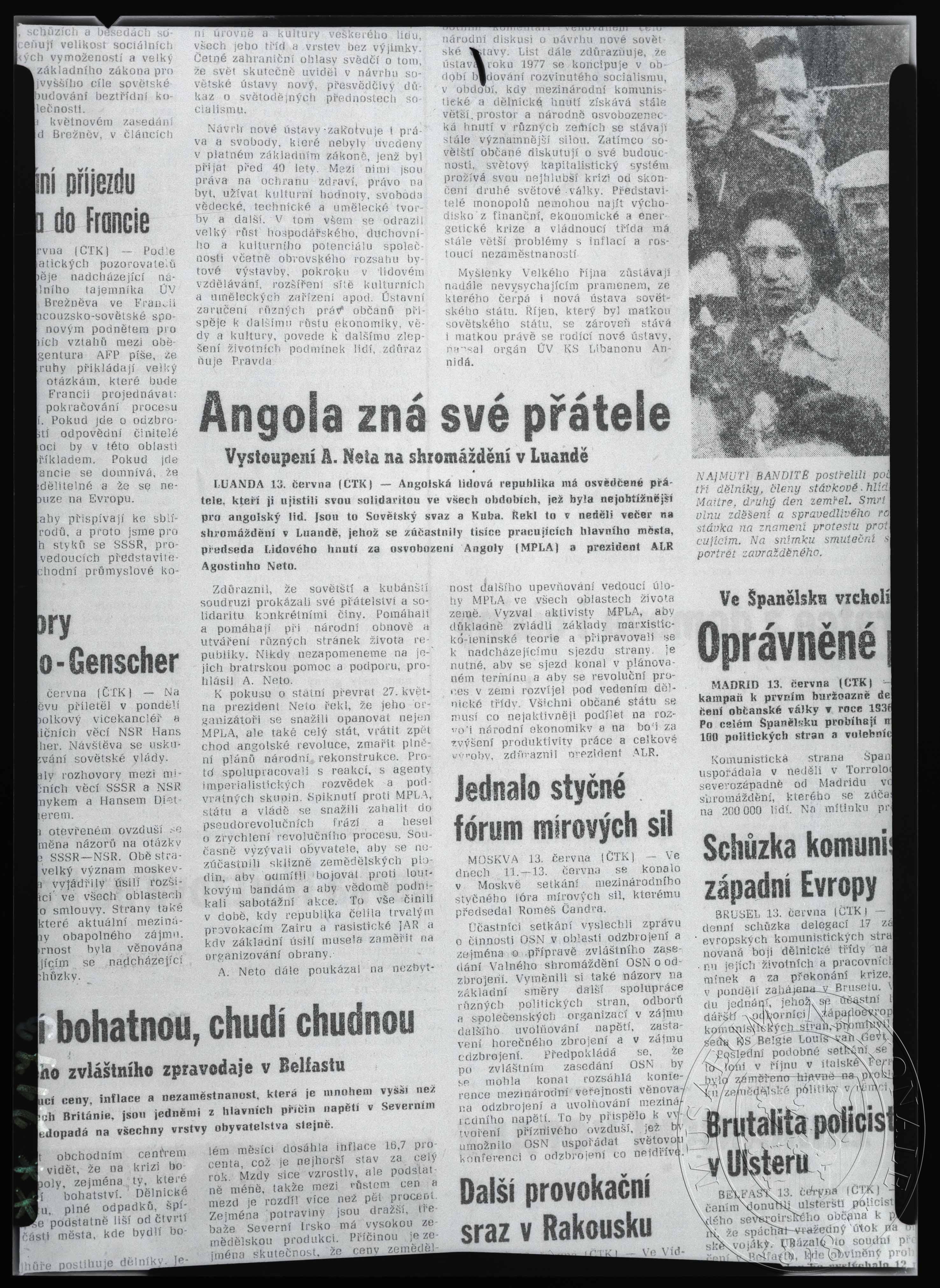 Náhledový obrázek Článek, Angola zná své přátele - 1