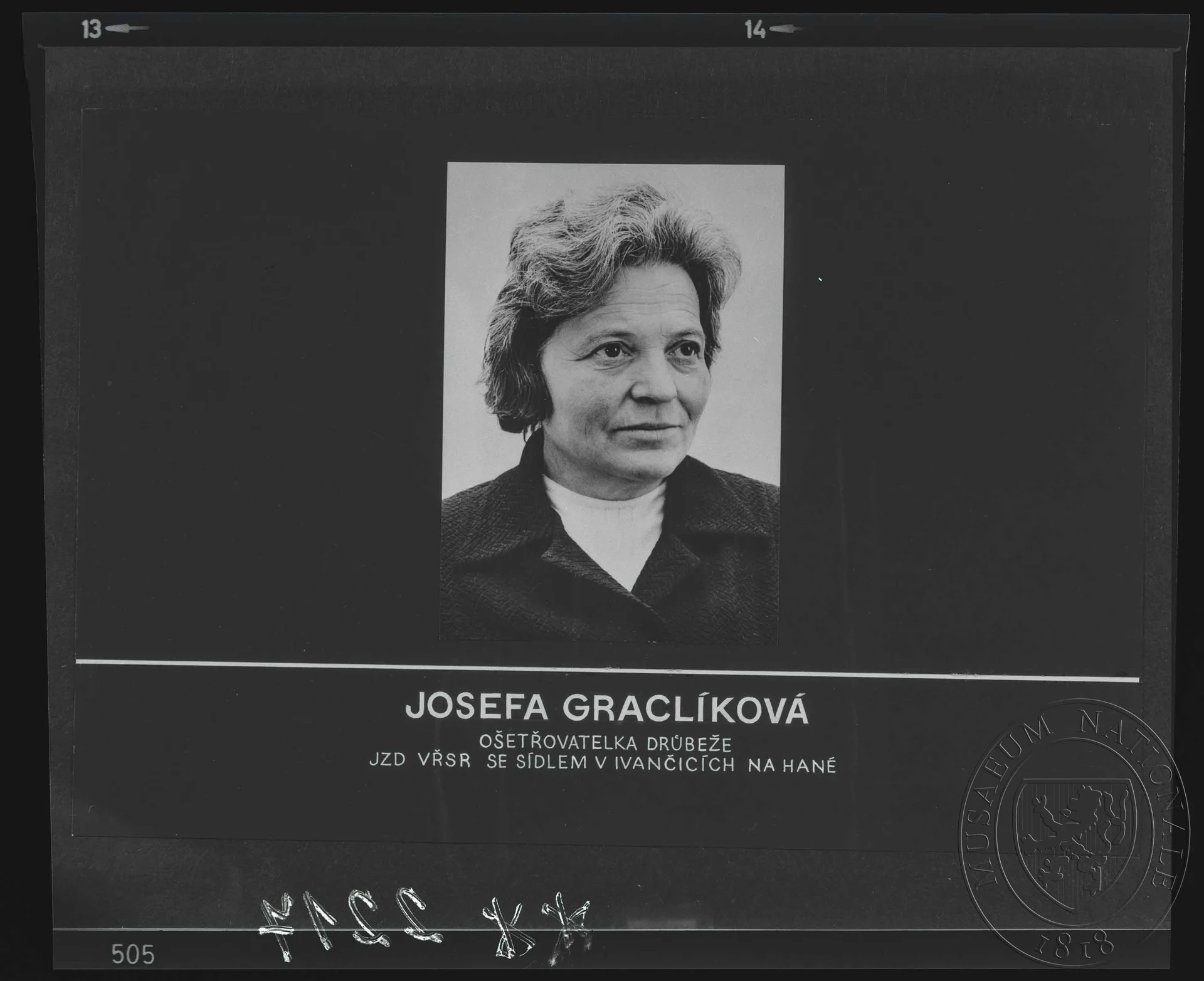 Obrázek Fotografie, Josefa Graclíková
