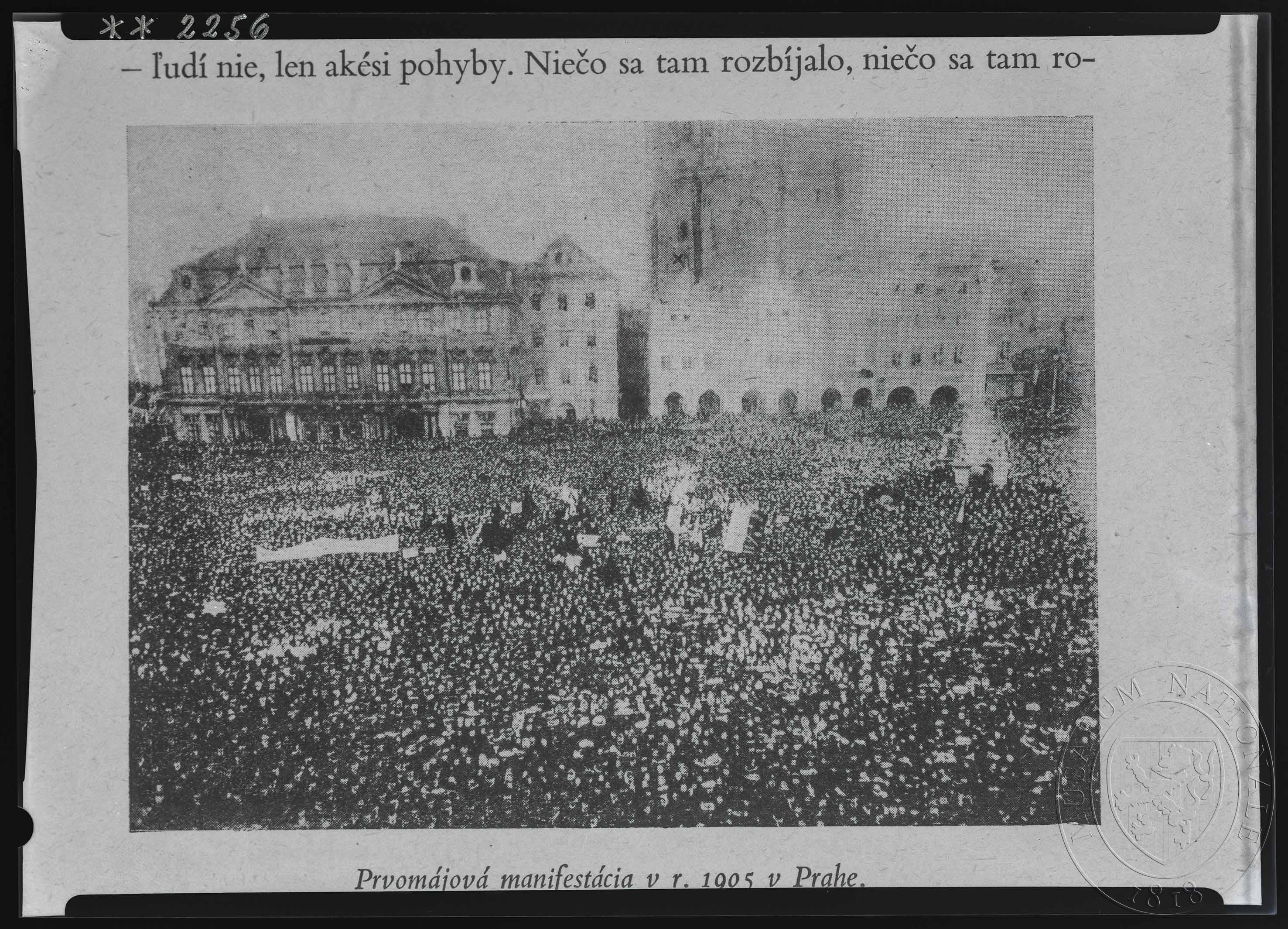 Náhledový obrázek Fotografie, prvomájová manifestace - 1