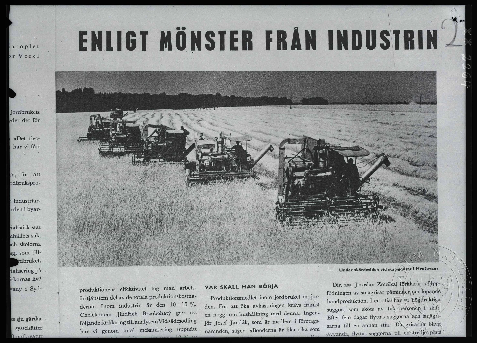 Obrázek Fotografie, kombajny