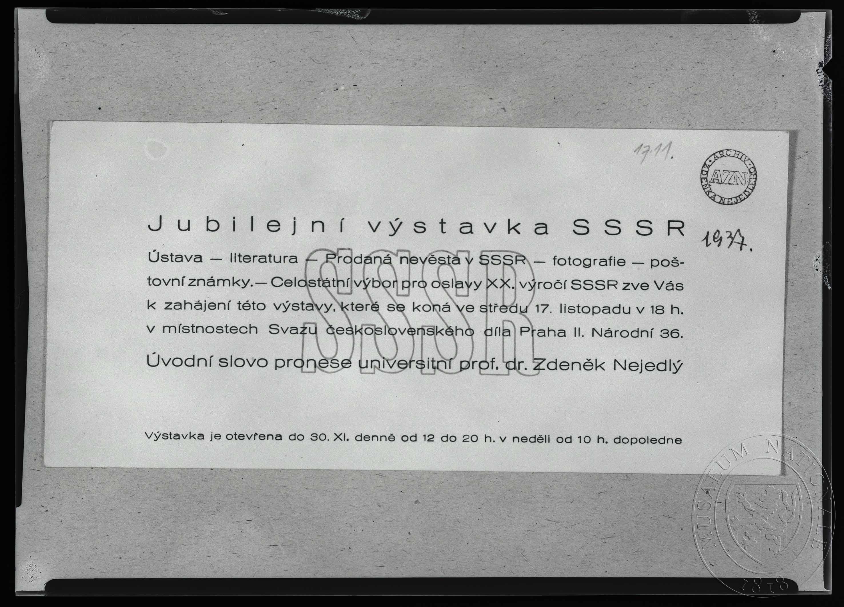 Náhledový obrázek Upoutávka na výstavu - 1