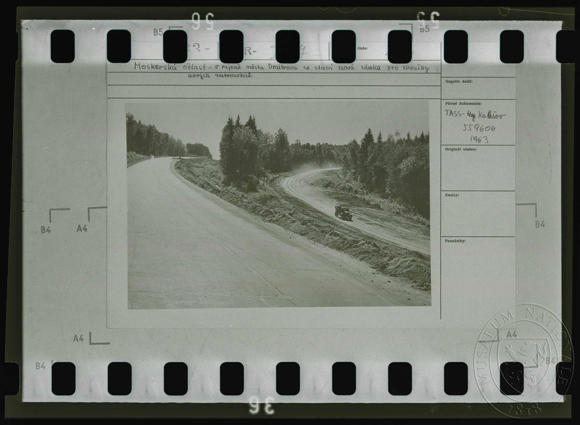Obrázek Fotografie, stavba silnice