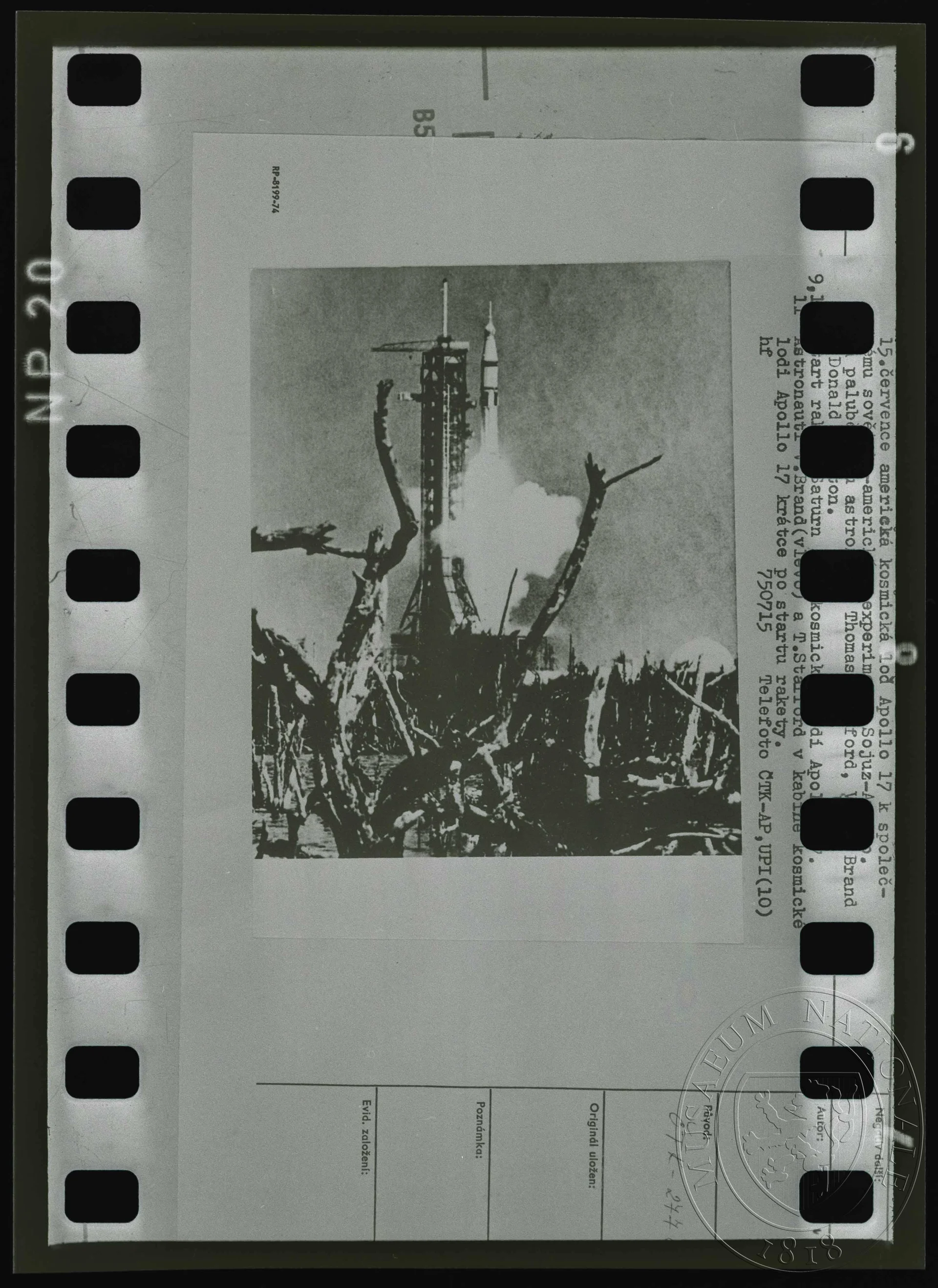 Obrázek Fotografie, start kosmické lodi