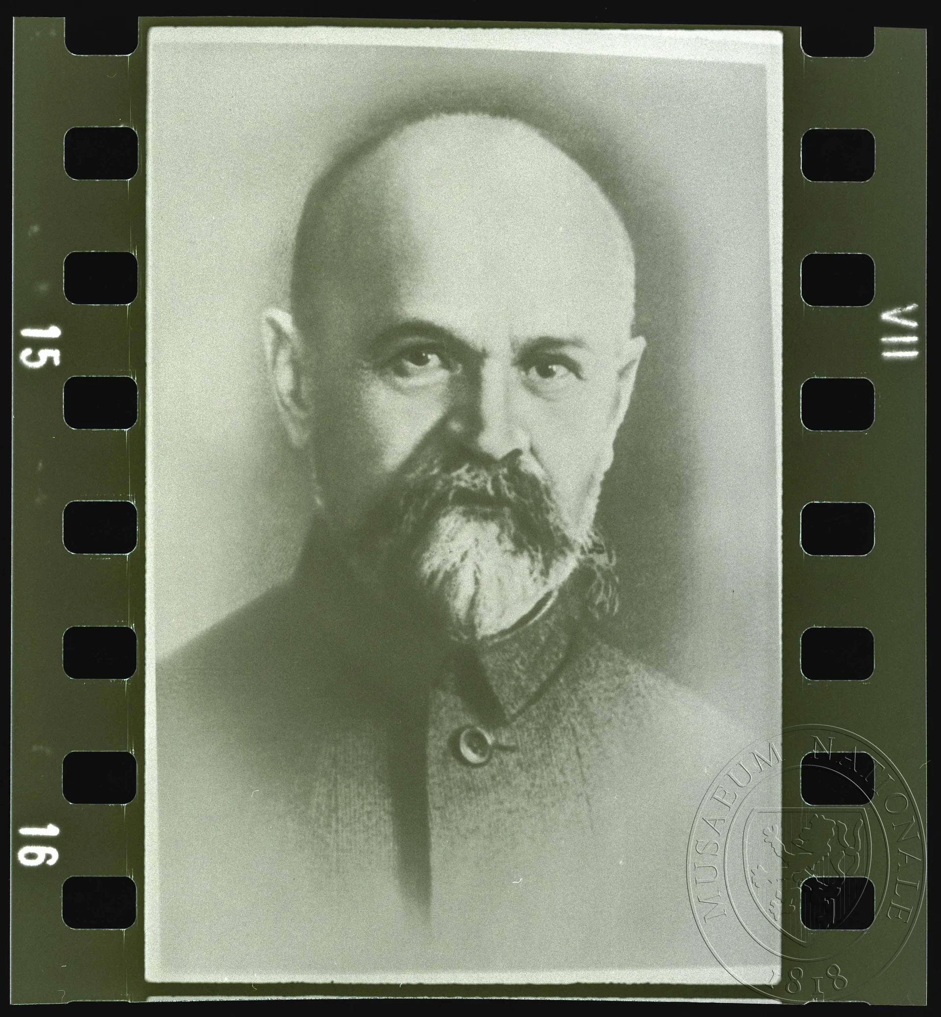 Obrázek Fotografie, muž s kozí bradou a pleší