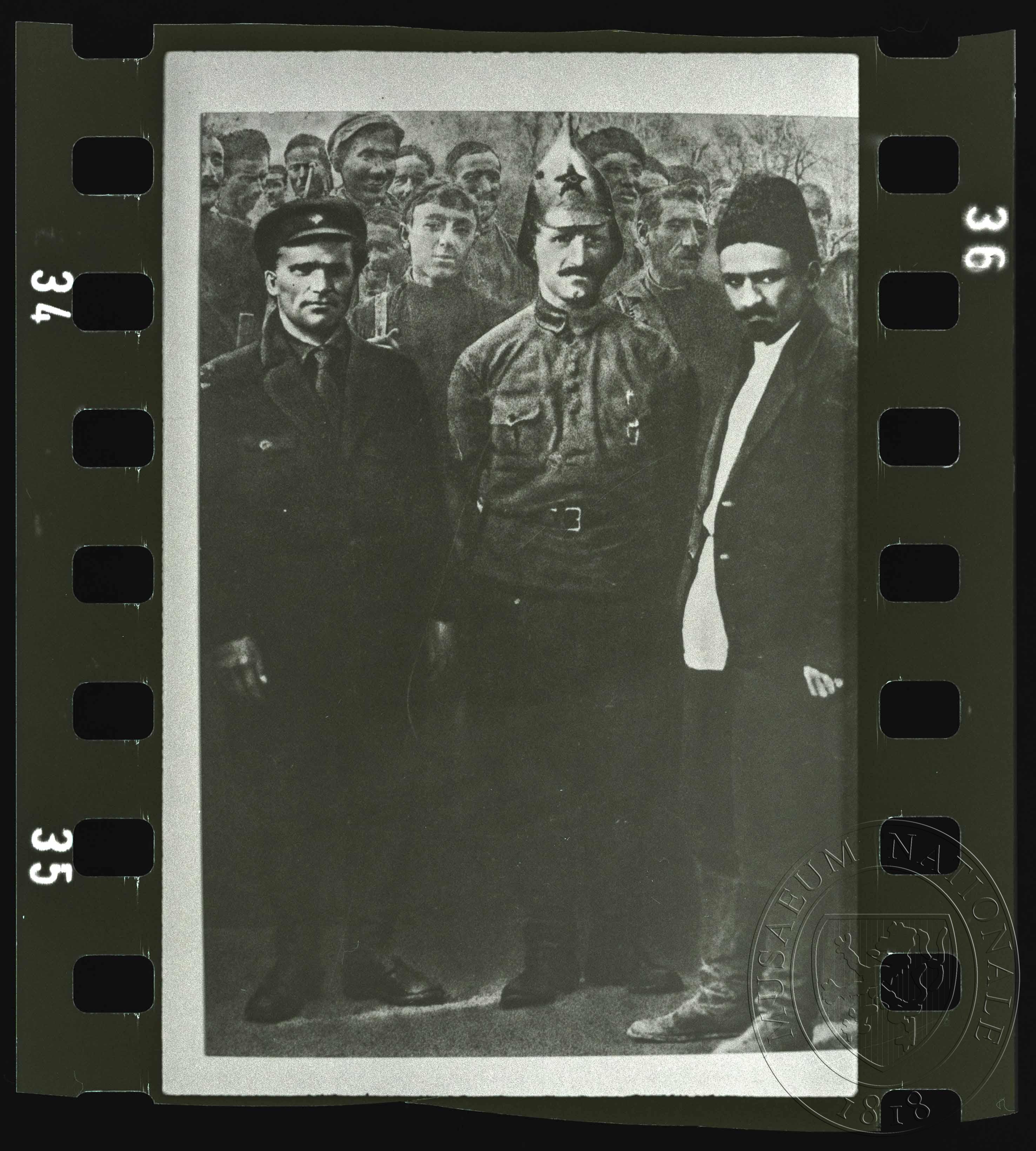 Náhledový obrázek Fotografie, skupina vojáků Rudé armády - 1