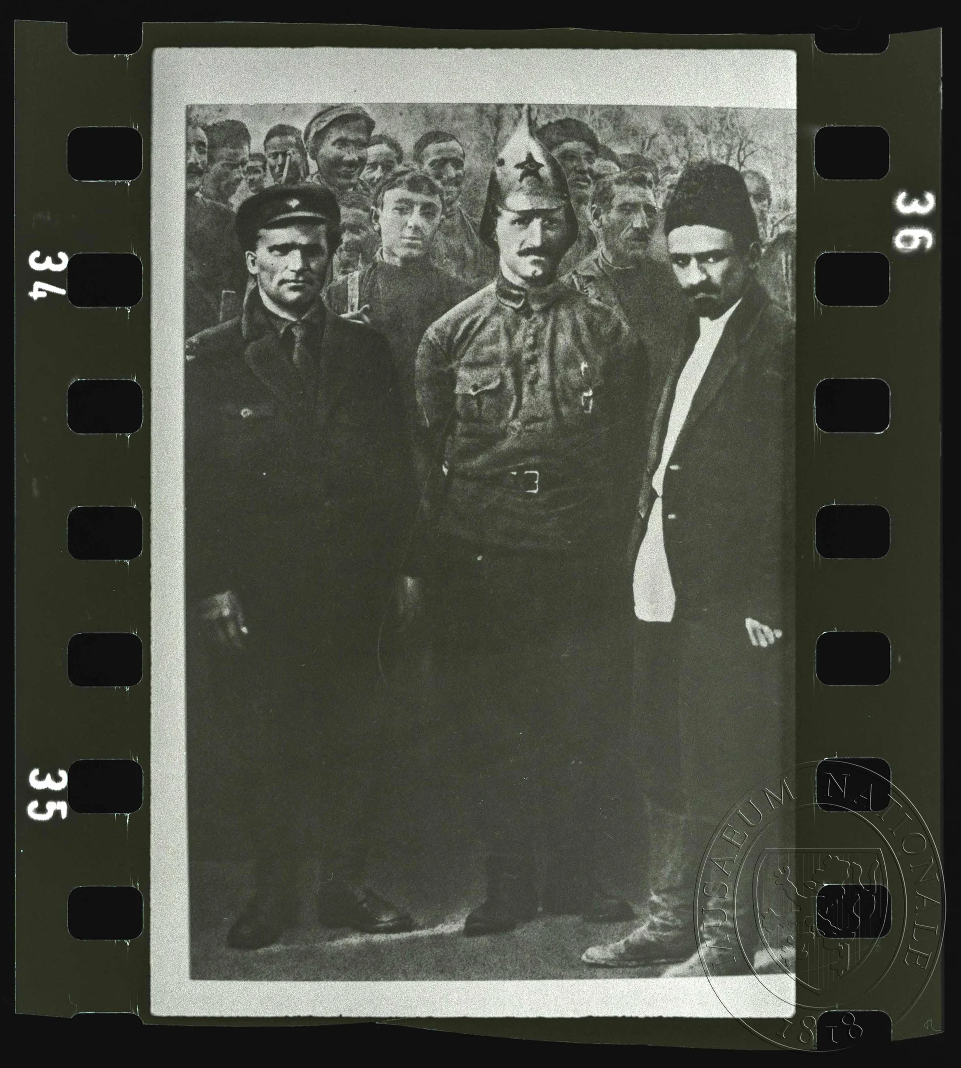 Obrázek Fotografie, skupina vojáků Rudé armády