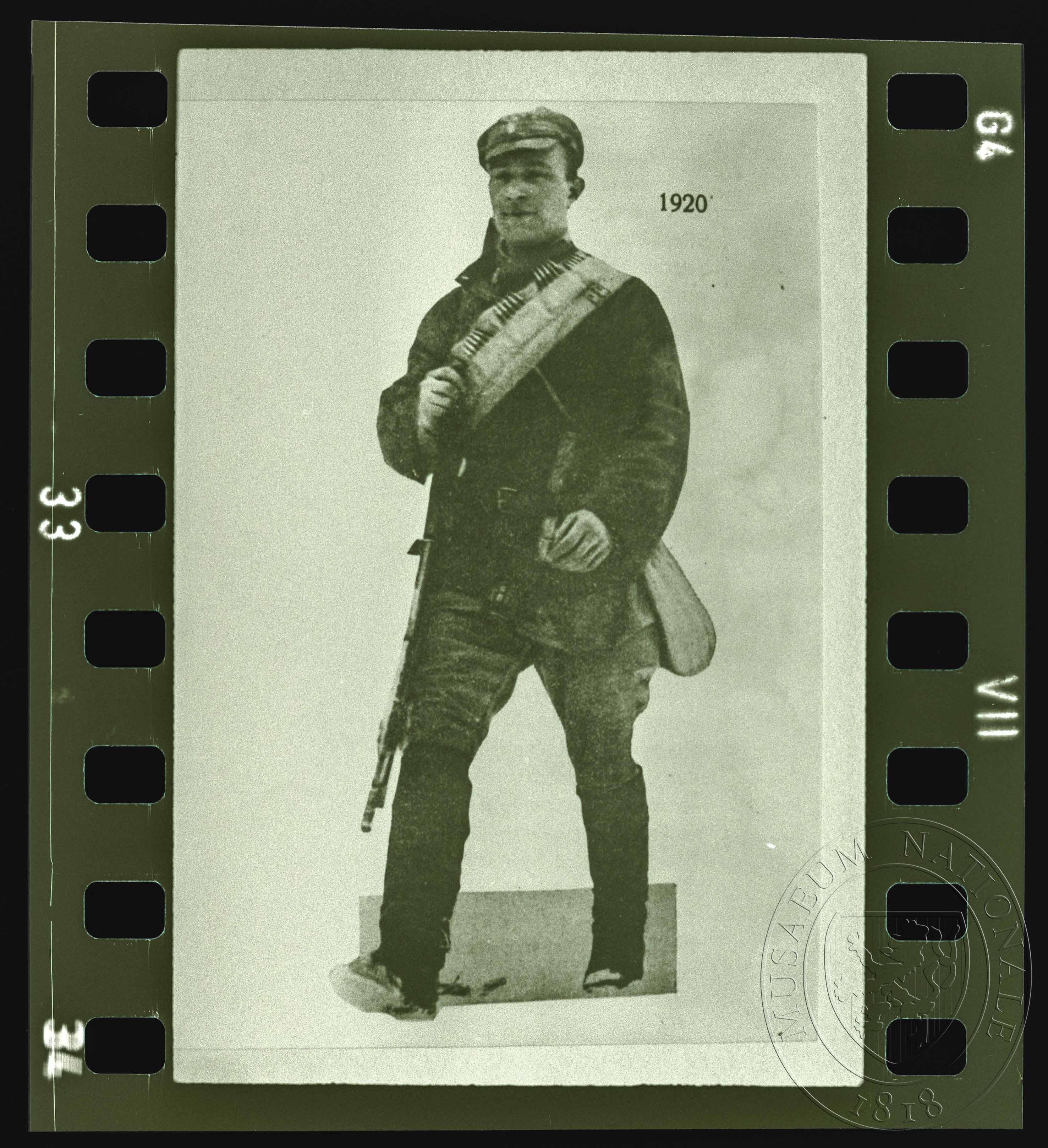 Náhledový obrázek Fotografie, sovětský kulometčík - 1