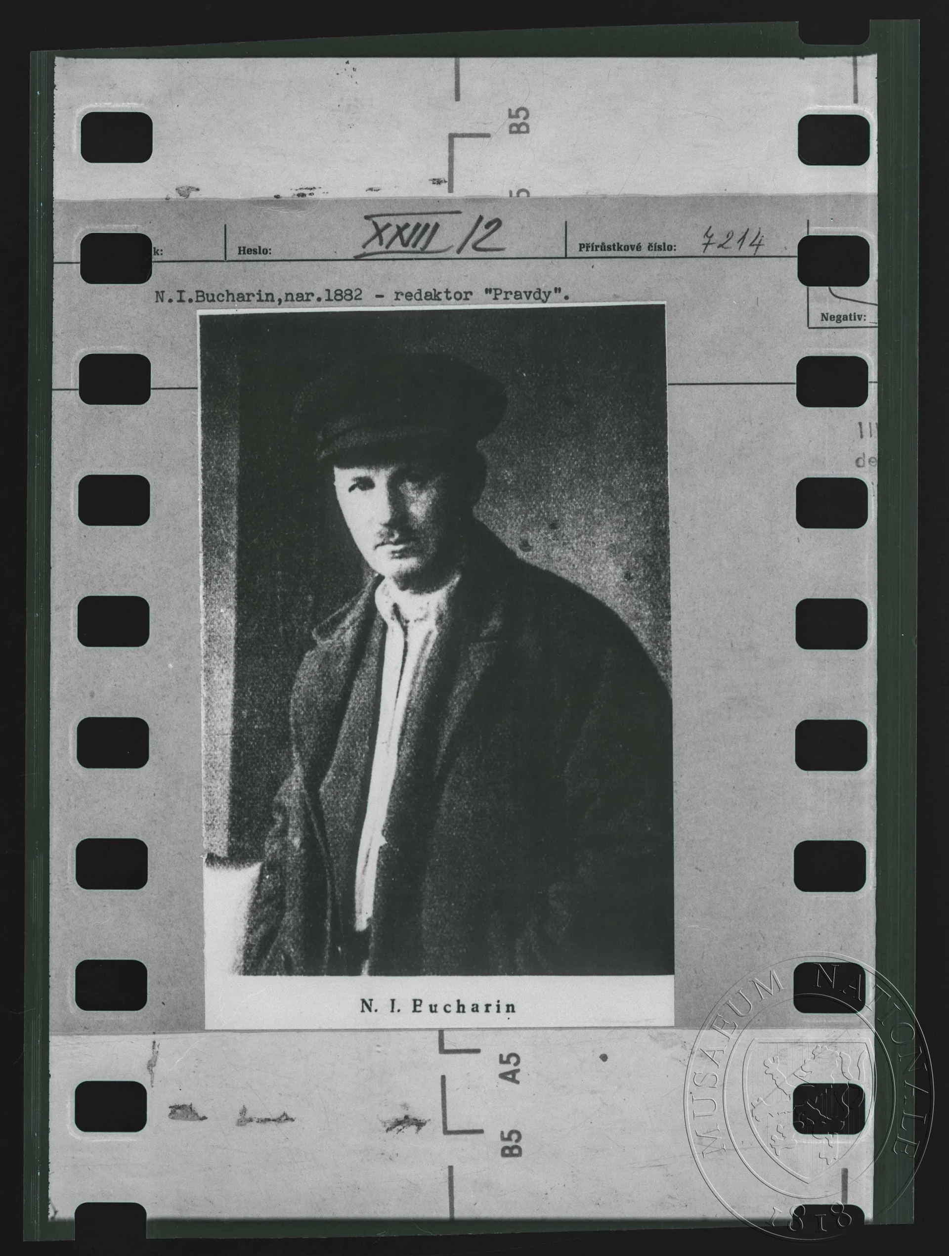Obrázek Fotografie, redaktor N. I. Bucharin