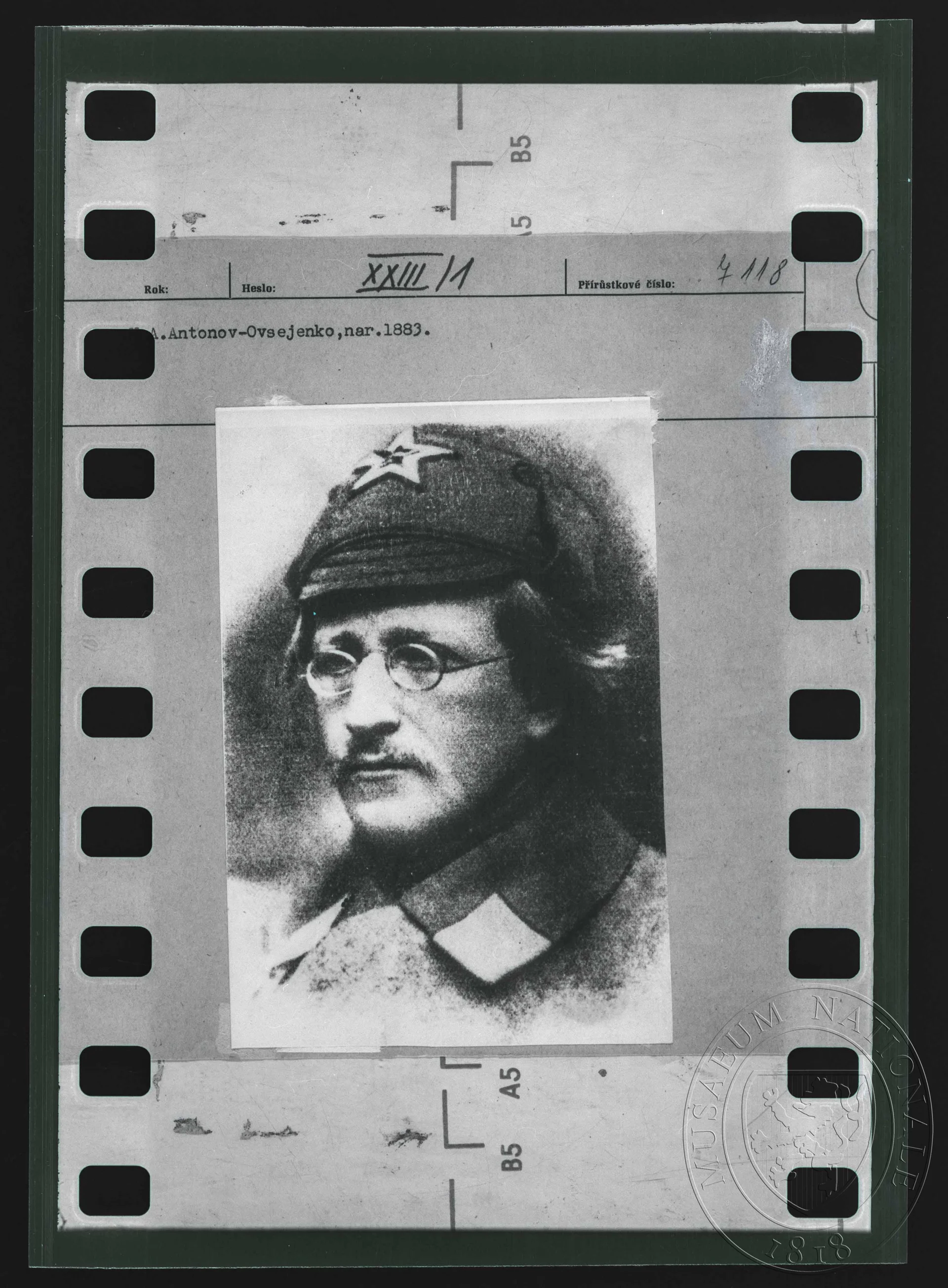 Obrázek Fotografie, A. Antonov-Ovsejenko