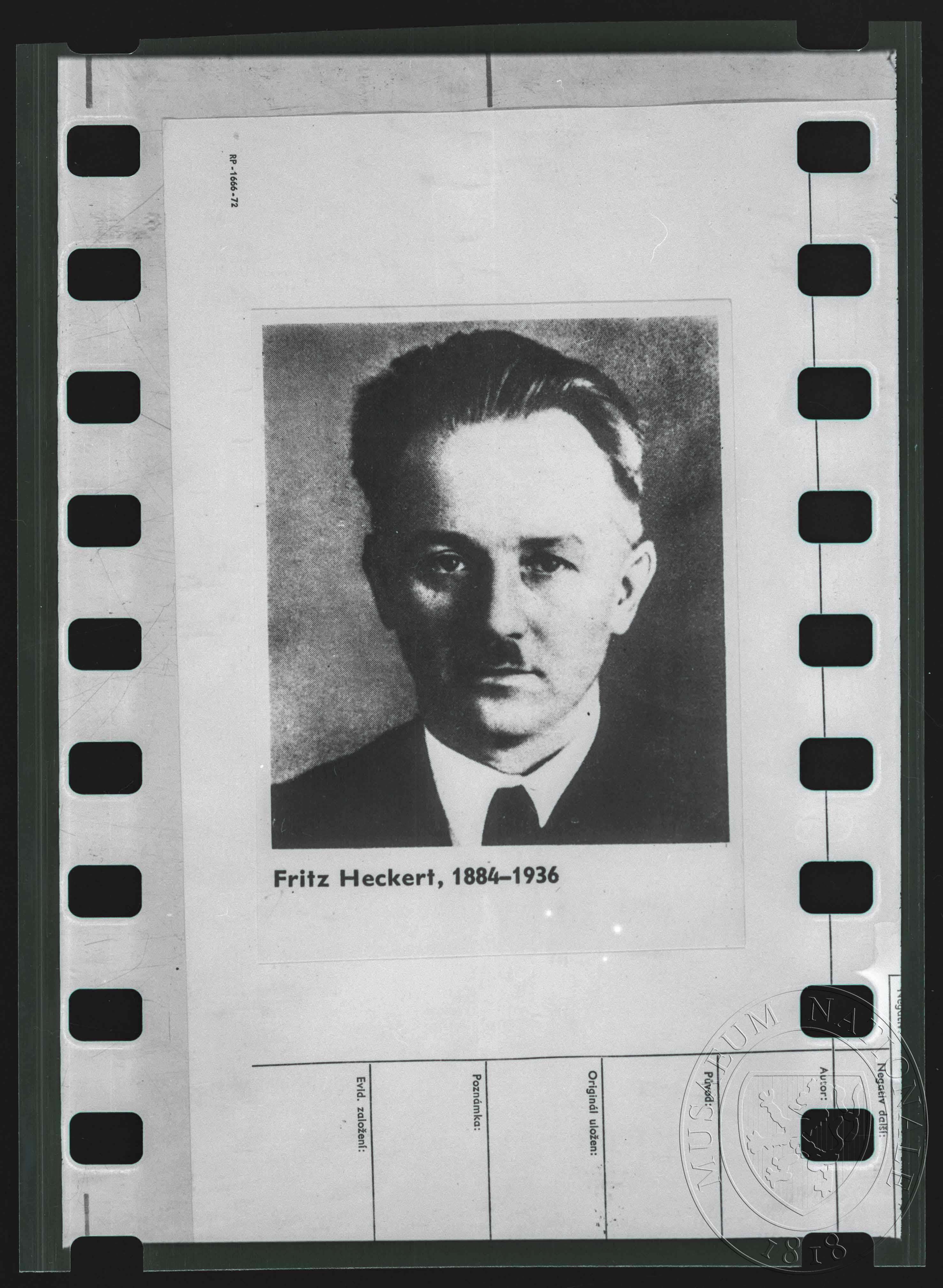 Náhledový obrázek Fotografie, Fritz Heckert - 1