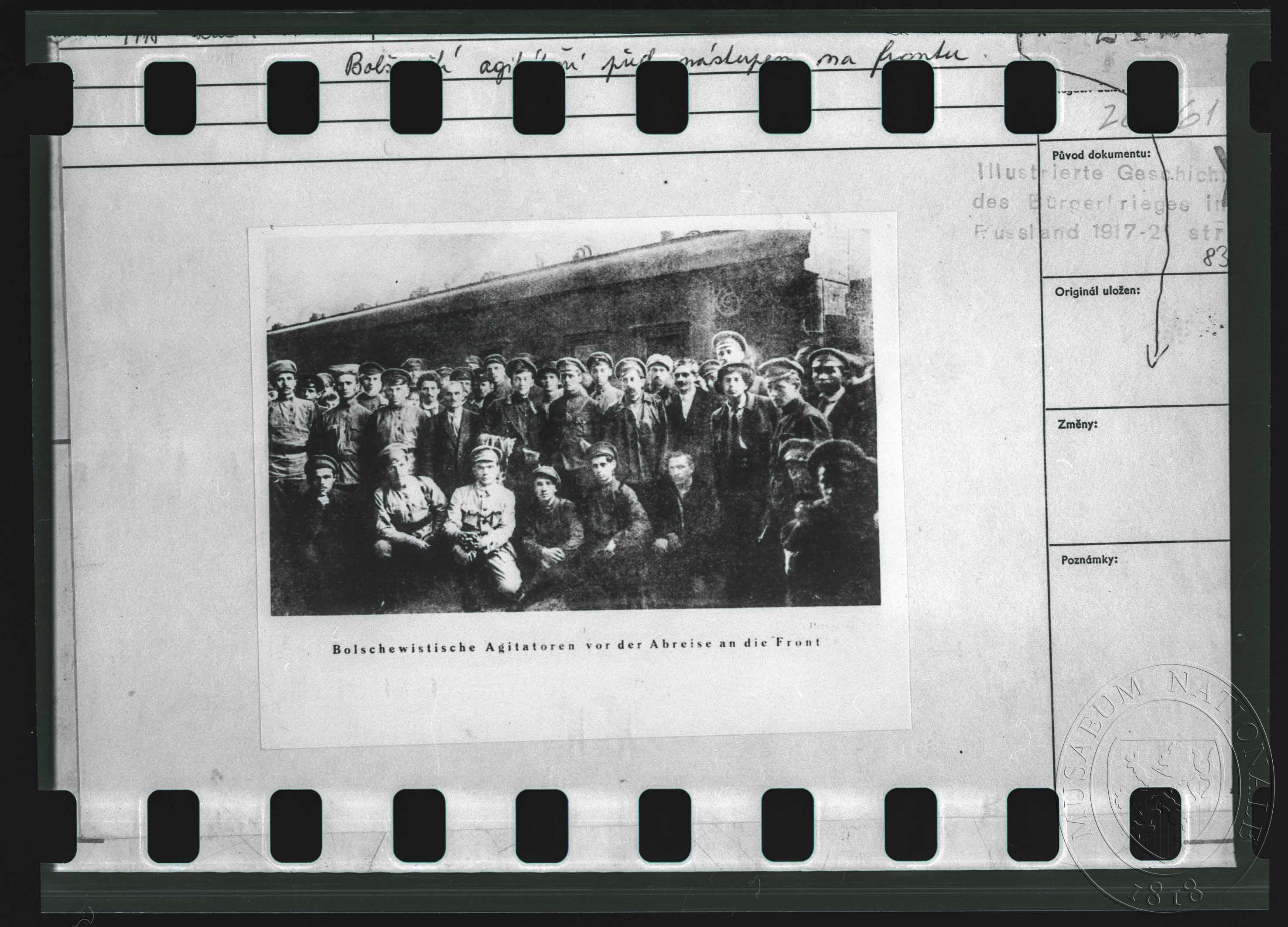 Náhledový obrázek Fotografie, bolševičtí agitátoři - 1