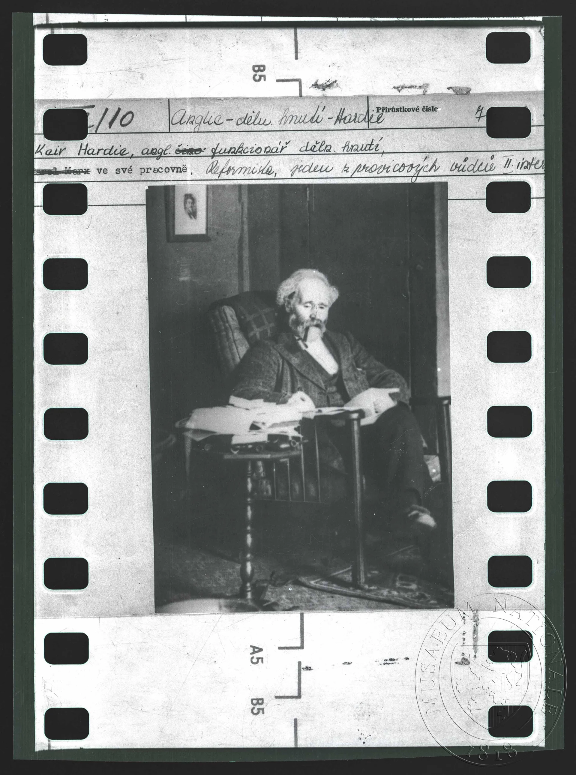 Obrázek Fotografie, Keir Hardie, anglický funkcionář děl. hnutí