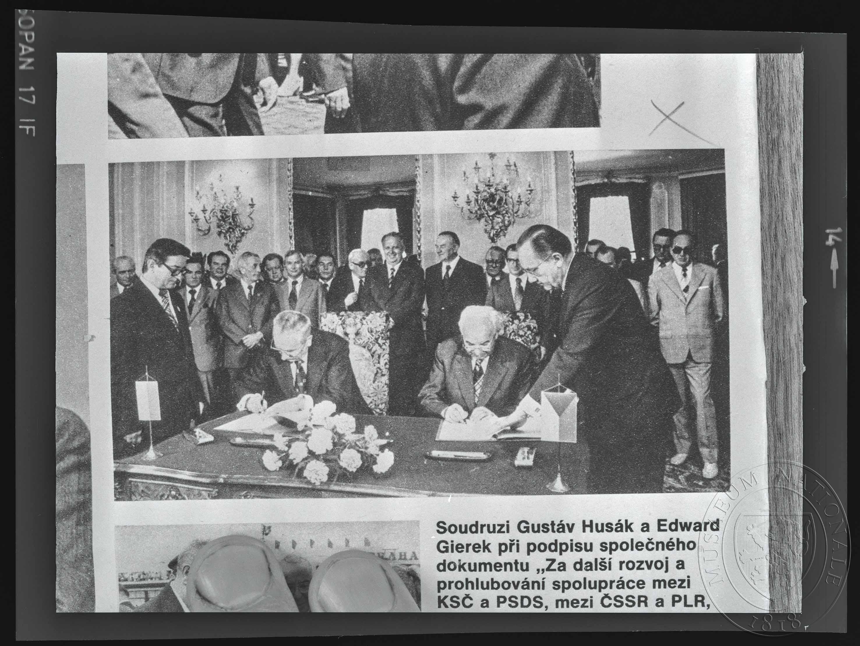 Náhledový obrázek Fotografie, Gustáv Husák a Edward Gierek - 1