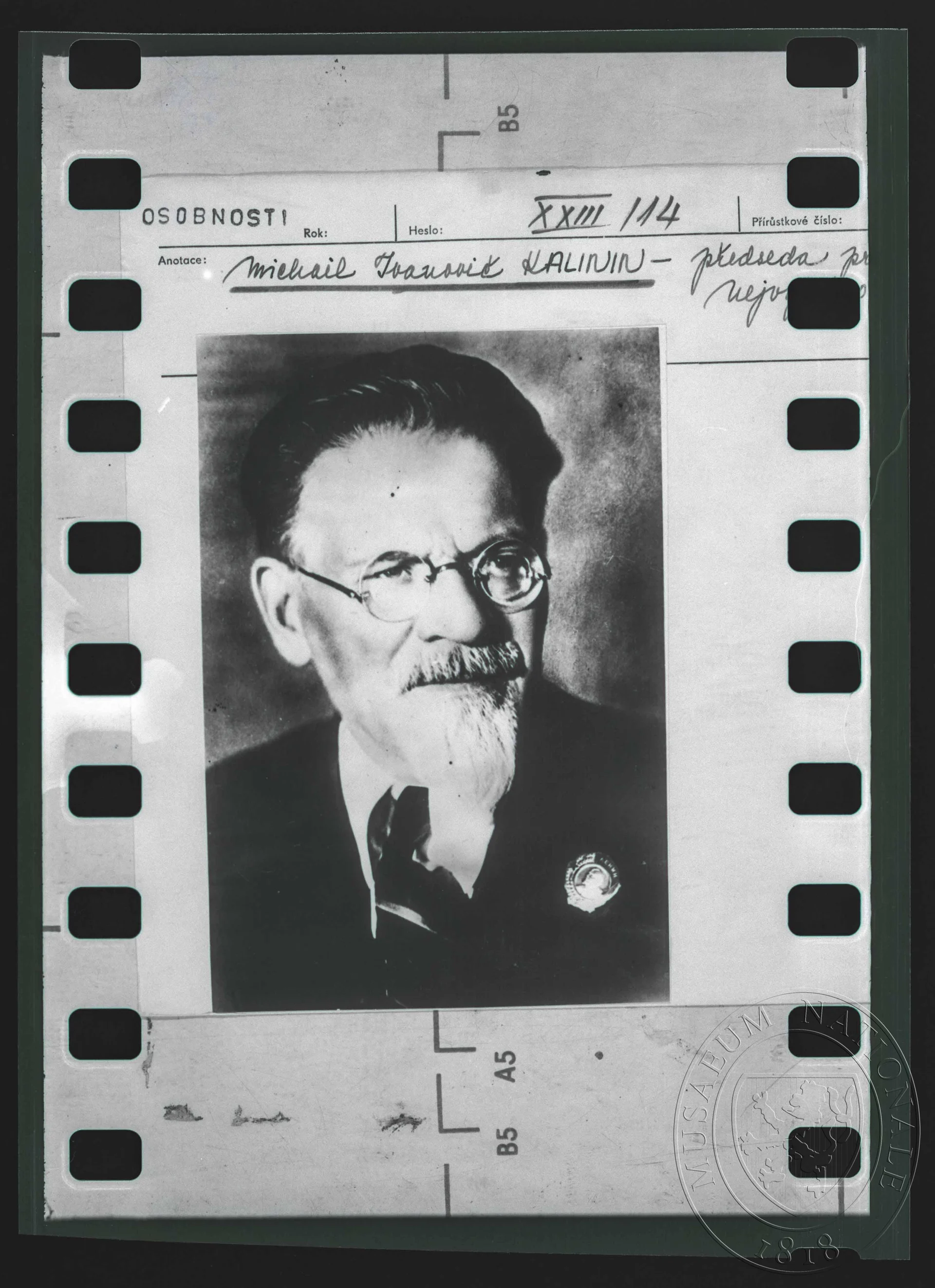 Obrázek Fotografie, M. I. Kalinin